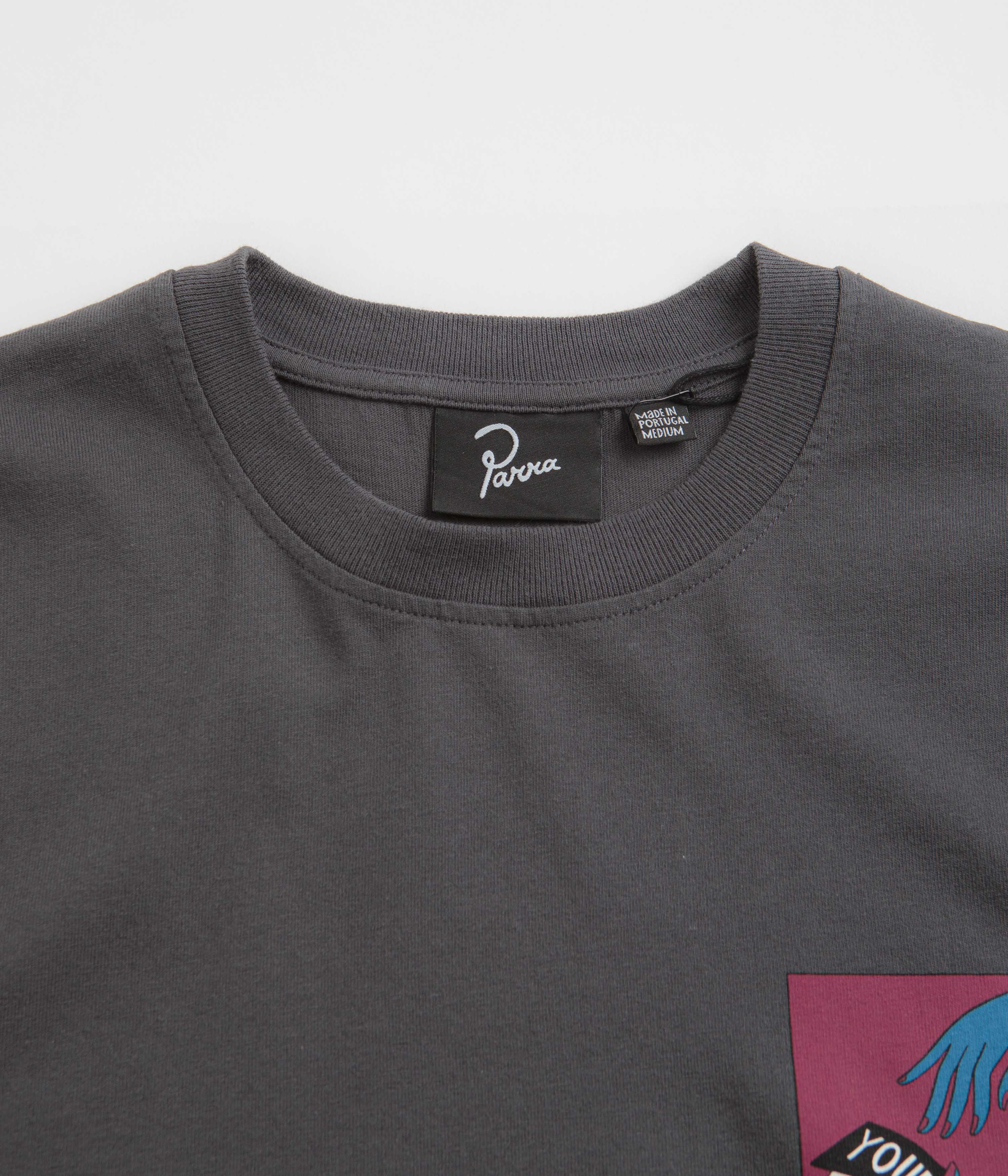 Parra Round 12 Graphic T-Shirt for Men - Dark Grey Cotton Tee - Casual Streetwear & Skate Style Outfit