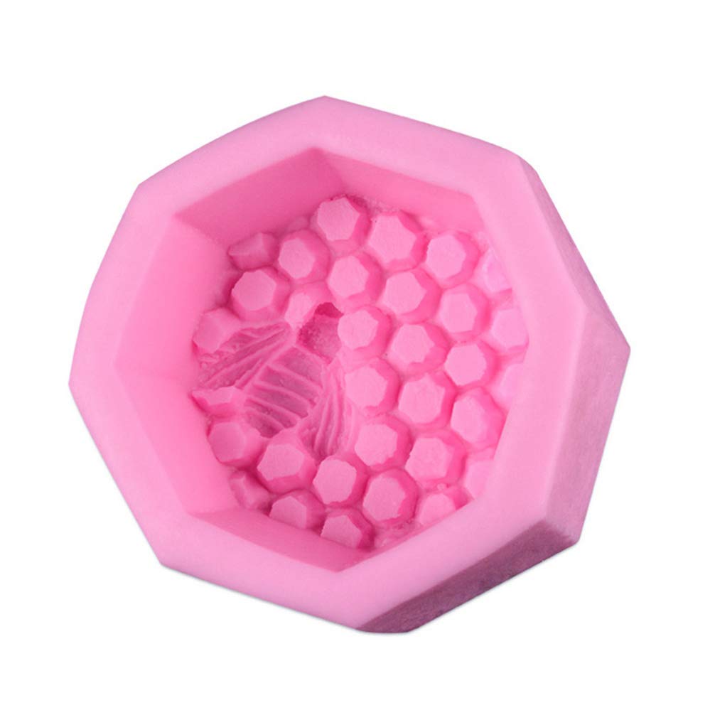 Hemoton 3-Piece Honeycomb Silicone Mold Set - Food-Grade Baking Molds for Chocolate, Fondant, Candy, Cake, Soap & Lotion Bars - Reusable Resin Craft Molds for DIY Home Decor & Gifts