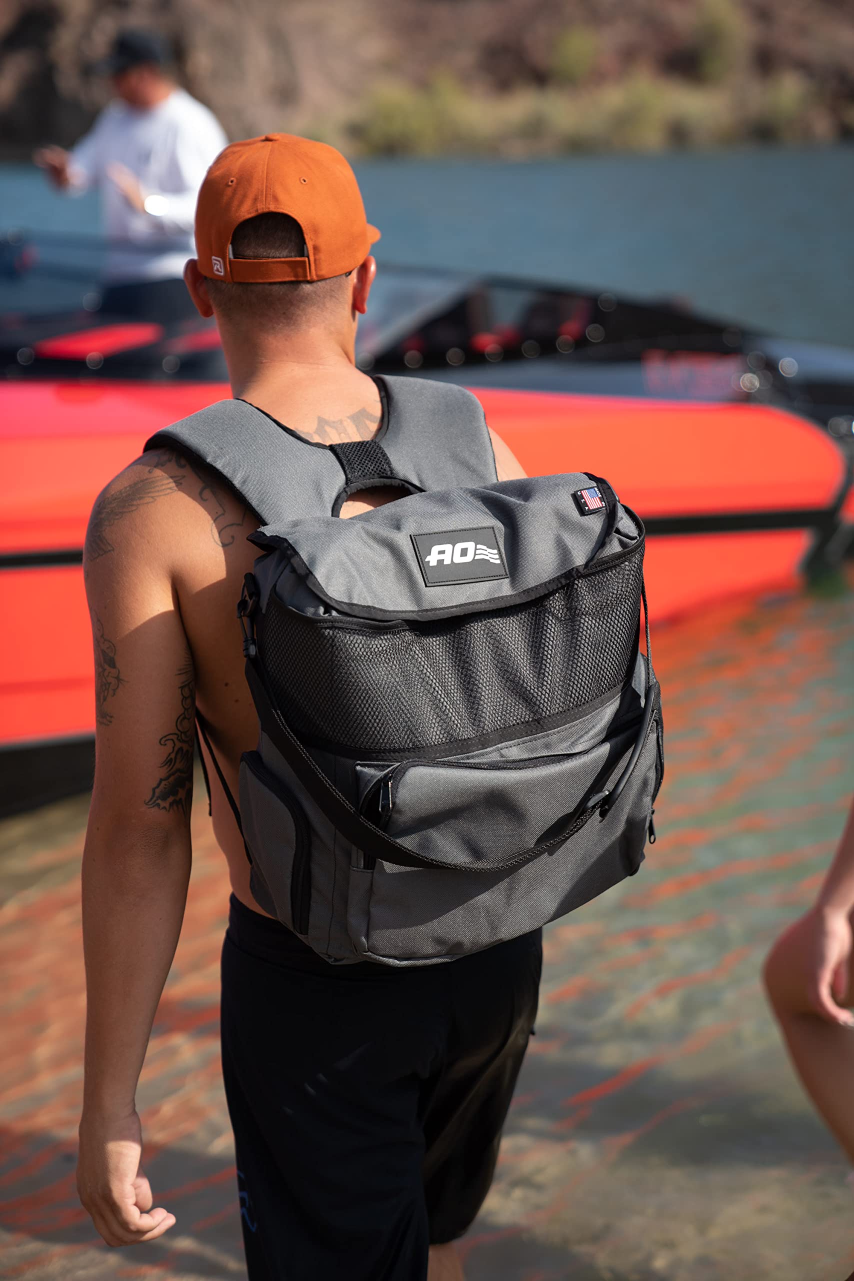 AO Coolers Backpack Soft Cooler - High-Density Insulation for 18 Cans, Lightweight & Leakproof, Perfect for Camping, Beach, Picnics & Outdoor Adventures (Black)