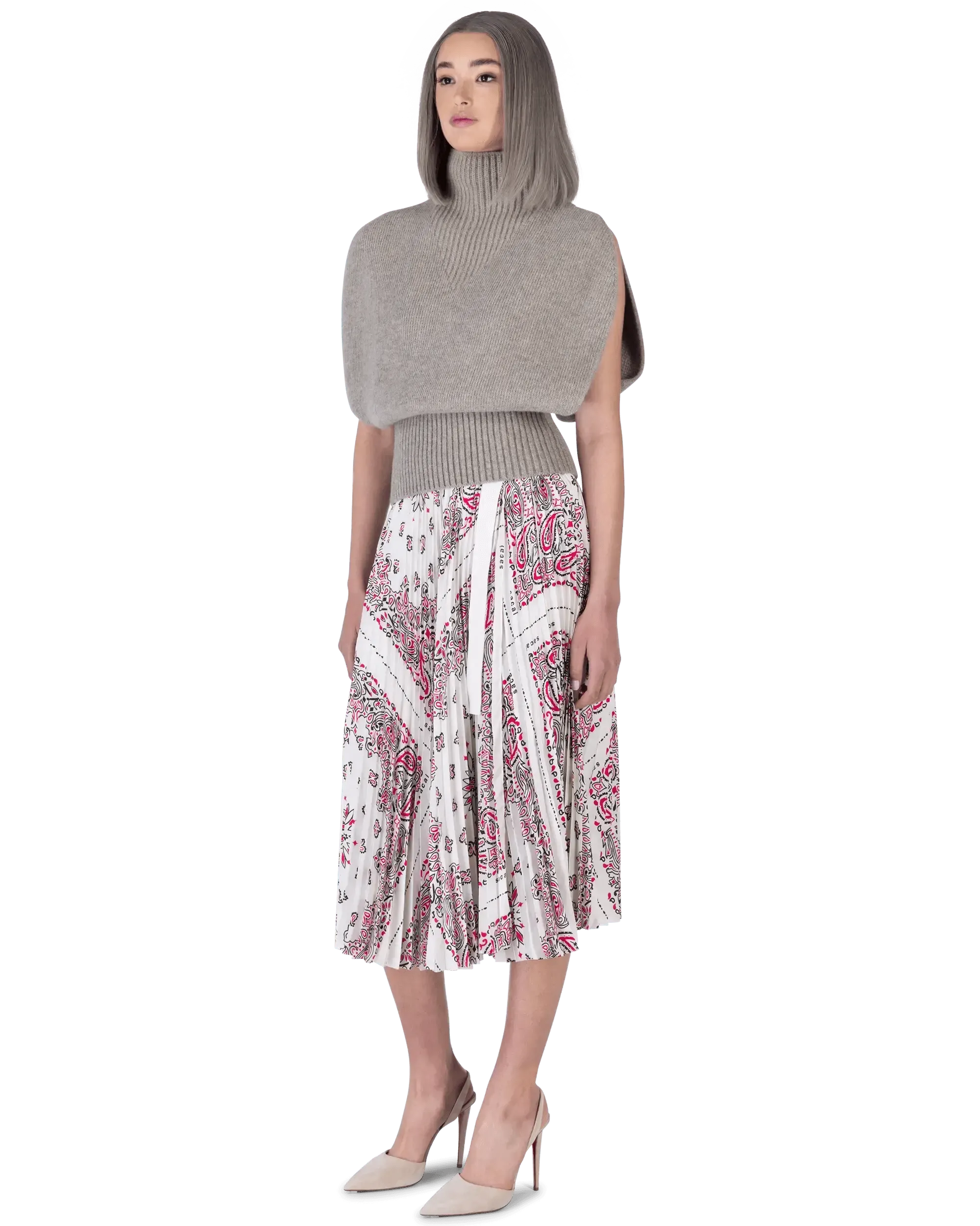 Floral Bandana Print Wrap Skirt for Women - Boho Summer Beach Skirt with Pockets - Perfect for Vacations, Music Festivals, and Casual Outings