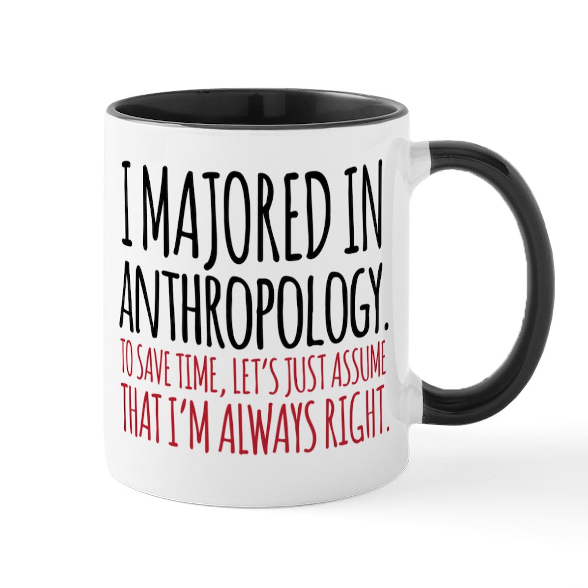 Anthropology Major 11 oz Ceramic Coffee Mug (325 ml) - Perfect Gift for Students & Professors - Ideal for Hot Drinks, Office, or Study Breaks