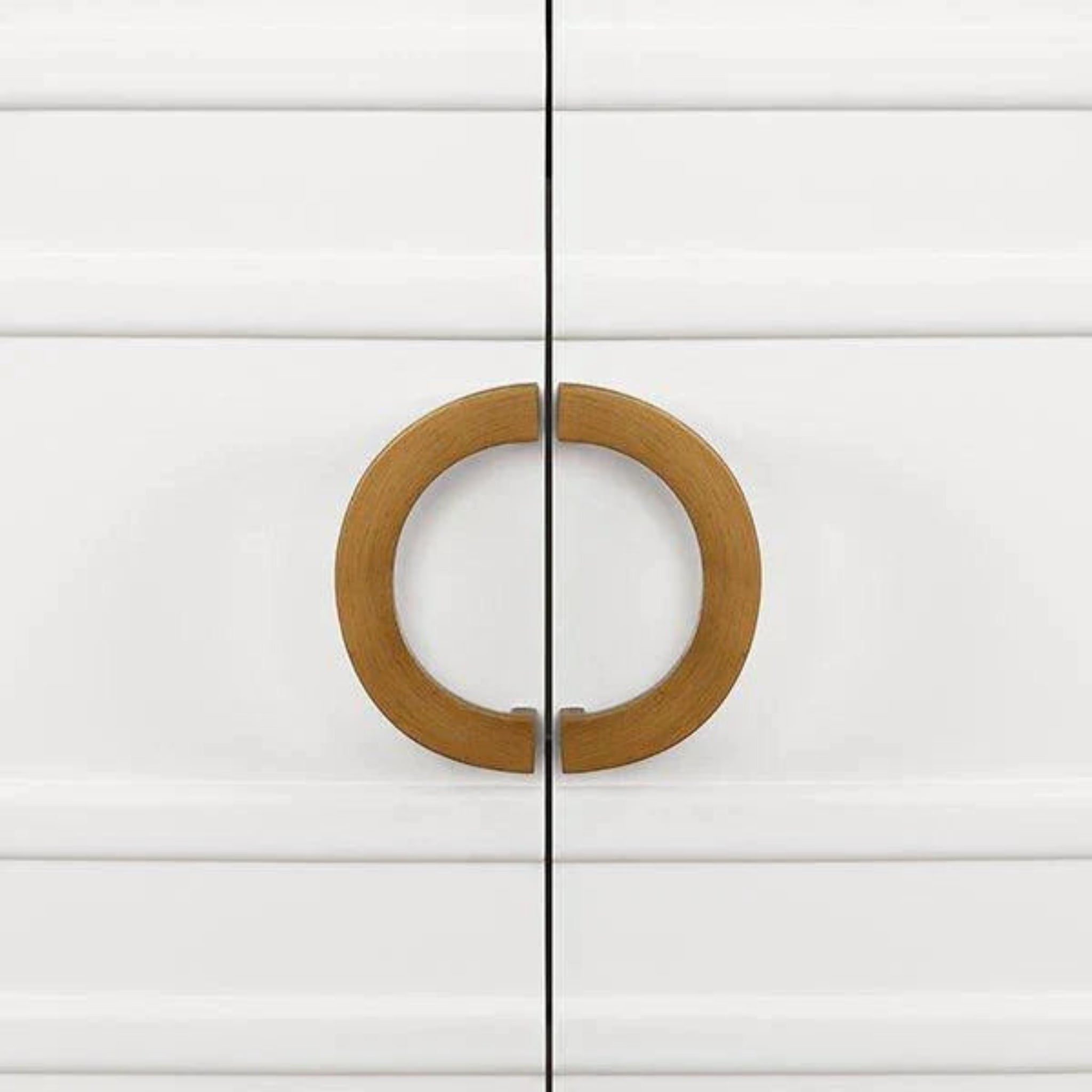 Bixby White Art Deco Bathroom Vanity Cabinet with Marble Top - Modern Bathroom Storage for Small Spaces, Powder Rooms & Master Baths