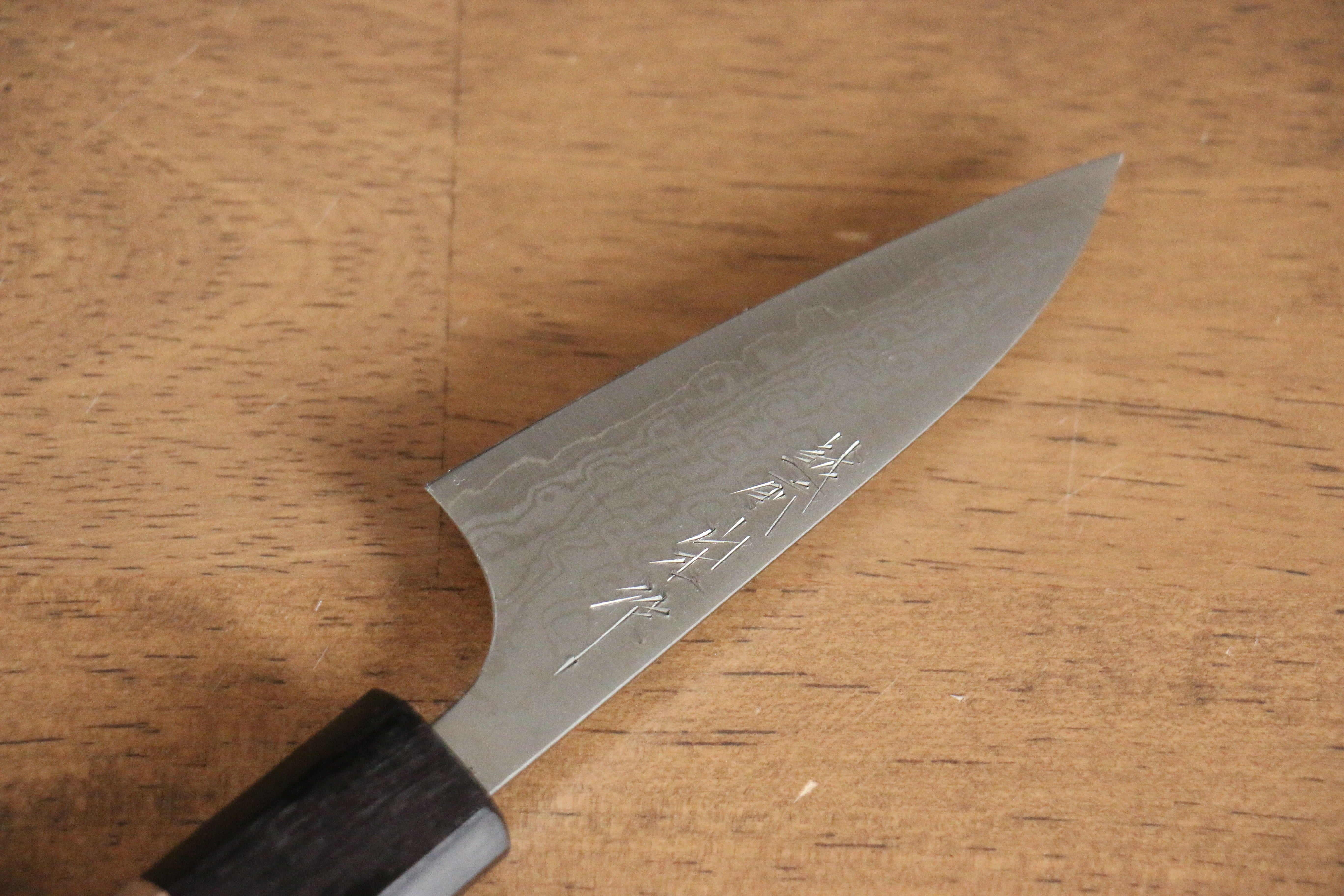 VG10 Damascus Petty Utility Knife 80mm - Nao Yamamoto Japanese Chef Knife with Walnut Handle - Perfect for Slicing, Peeling & Precision Kitchen Tasks