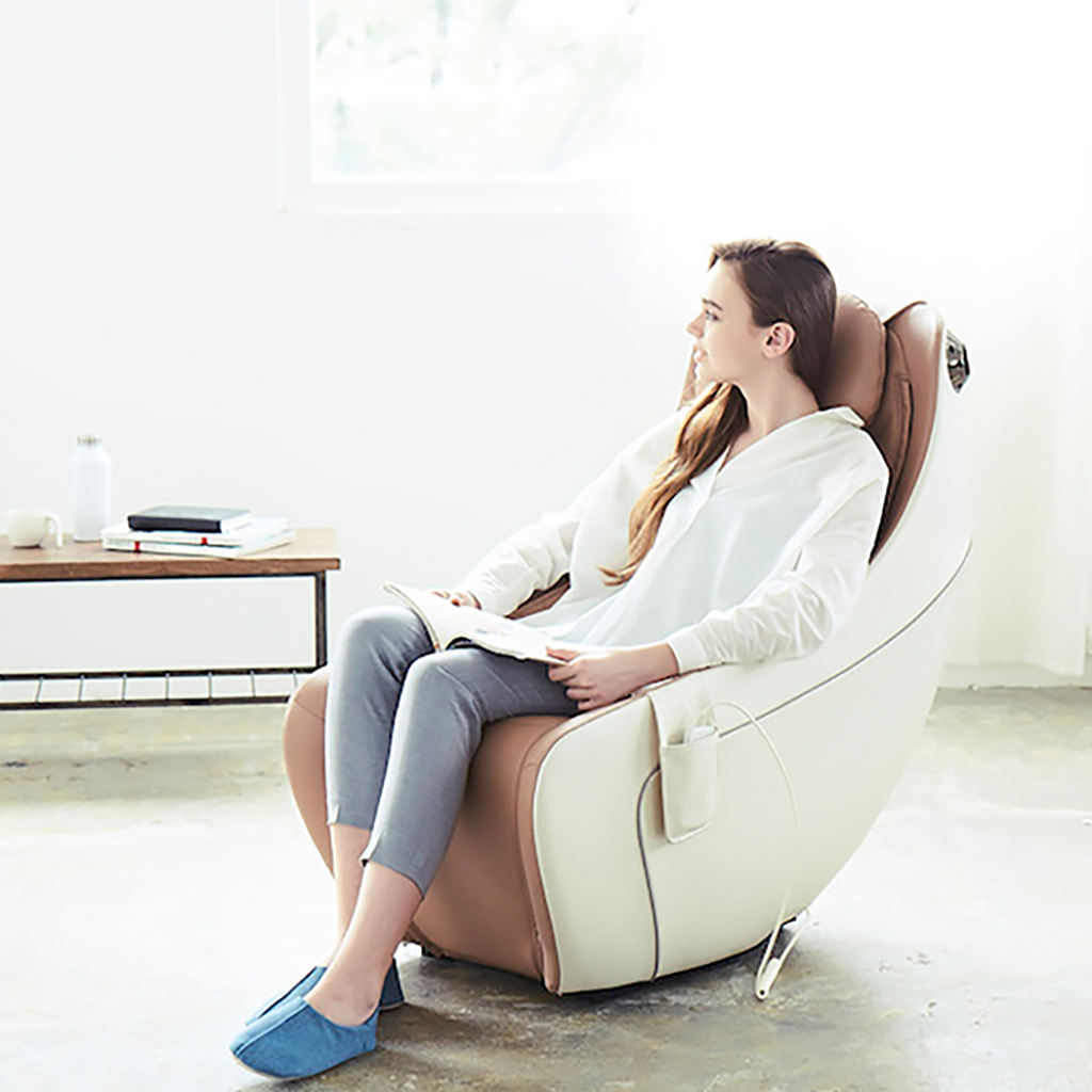 Synca CirC Compact Massage Chair - Full Body Shiatsu Massager with Zero Gravity Recline for Home & Office Relaxation - Perfect for Stress Relief, Back Pain, and Muscle Recovery