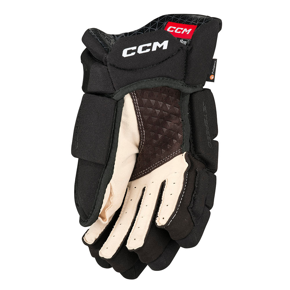 CCM Jetspeed Control 2023 Senior Ice Hockey Gloves - Protective Gear for Adult Players - Perfect for Games, Practice & Training Sessions