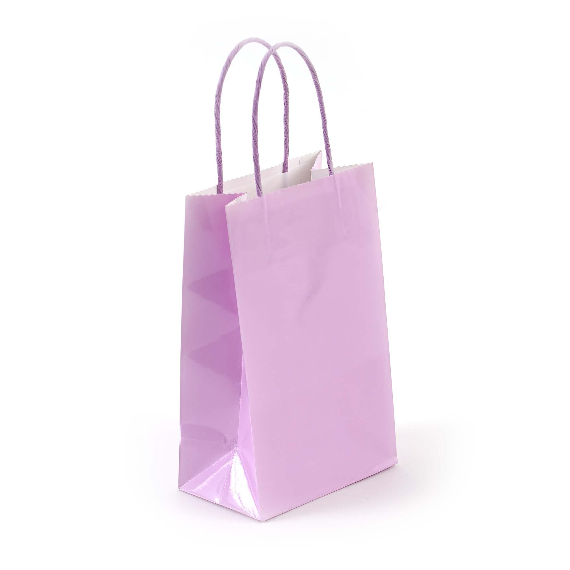 Elegant Narrow Medium Lilac Gift Bags for Birthdays, Weddings & Party Favors - Perfect for Small Gifts, Jewelry & Accessories
