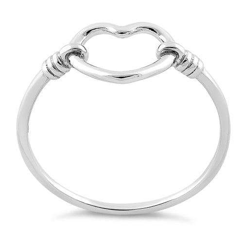 14K White Gold Heart Ring for Women - Elegant & Dainty Jewelry Gift for Valentine's Day, Anniversary, or Special Occasions