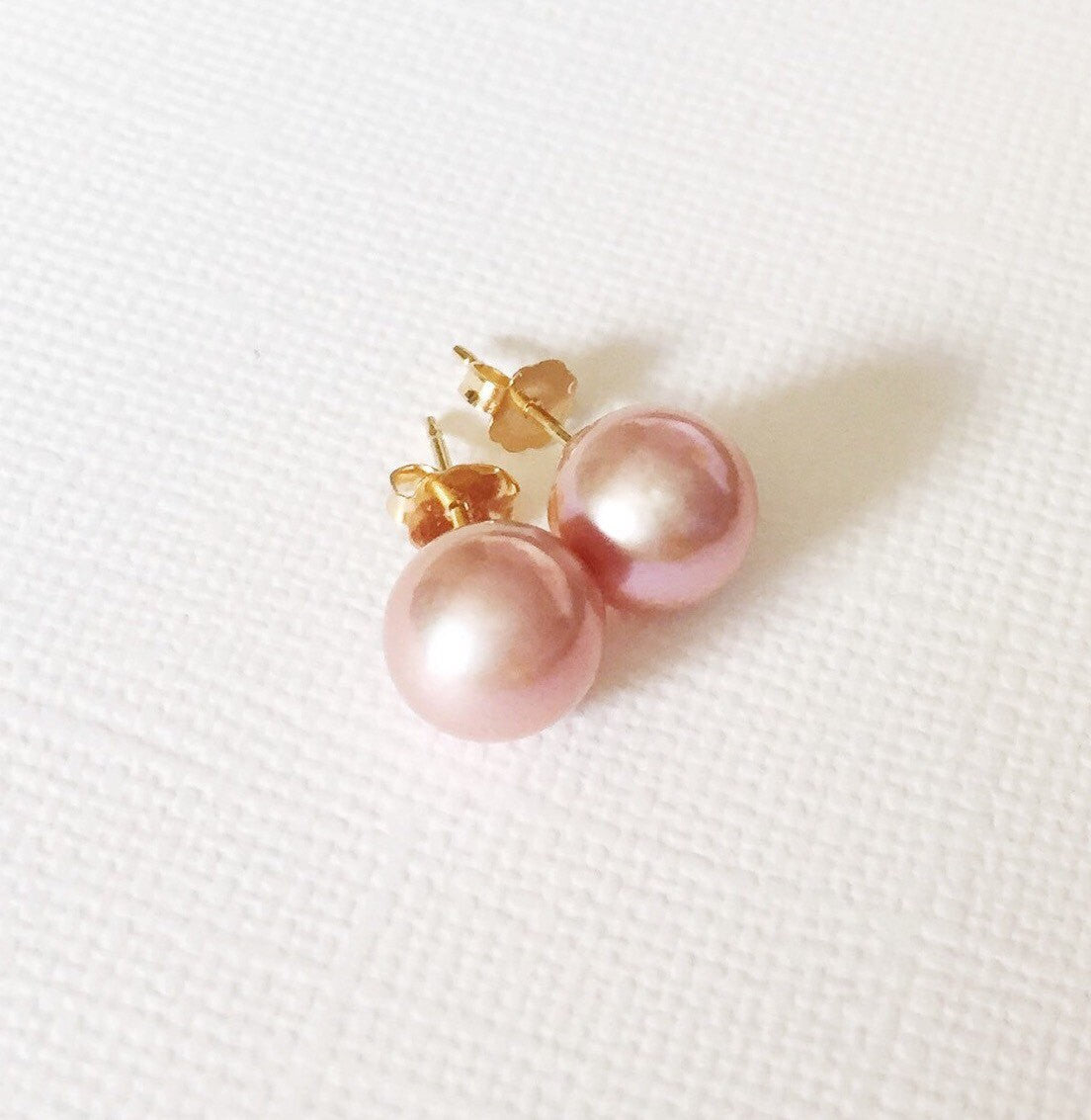 Momi Edison Pink Pearl Earrings (E231) - Elegant Dangle Earrings for Women, Perfect for Weddings, Parties & Special Occasions