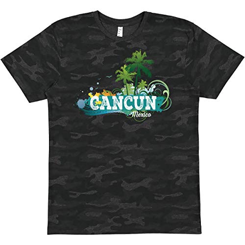 Inktastic Cancun Mexico Tropical Vacation Beach T-Shirt - Soft Cotton Graphic Tee for Men & Women - Perfect for Summer Travel, Beach Parties & Casual Wear