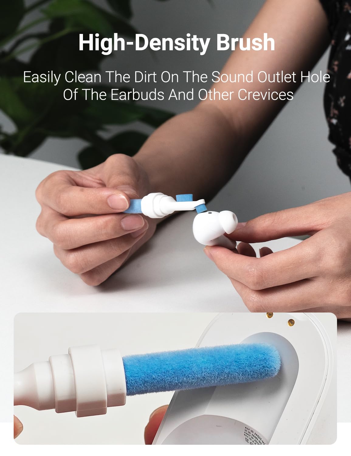 Timekettle Earbuds Cleaning Pen - Compatible with M3, WT2 Edge, X1 AI Translator Earbuds - Essential Accessory for Wireless Earbud Maintenance - Perfect for Travel, Business & Language Learning