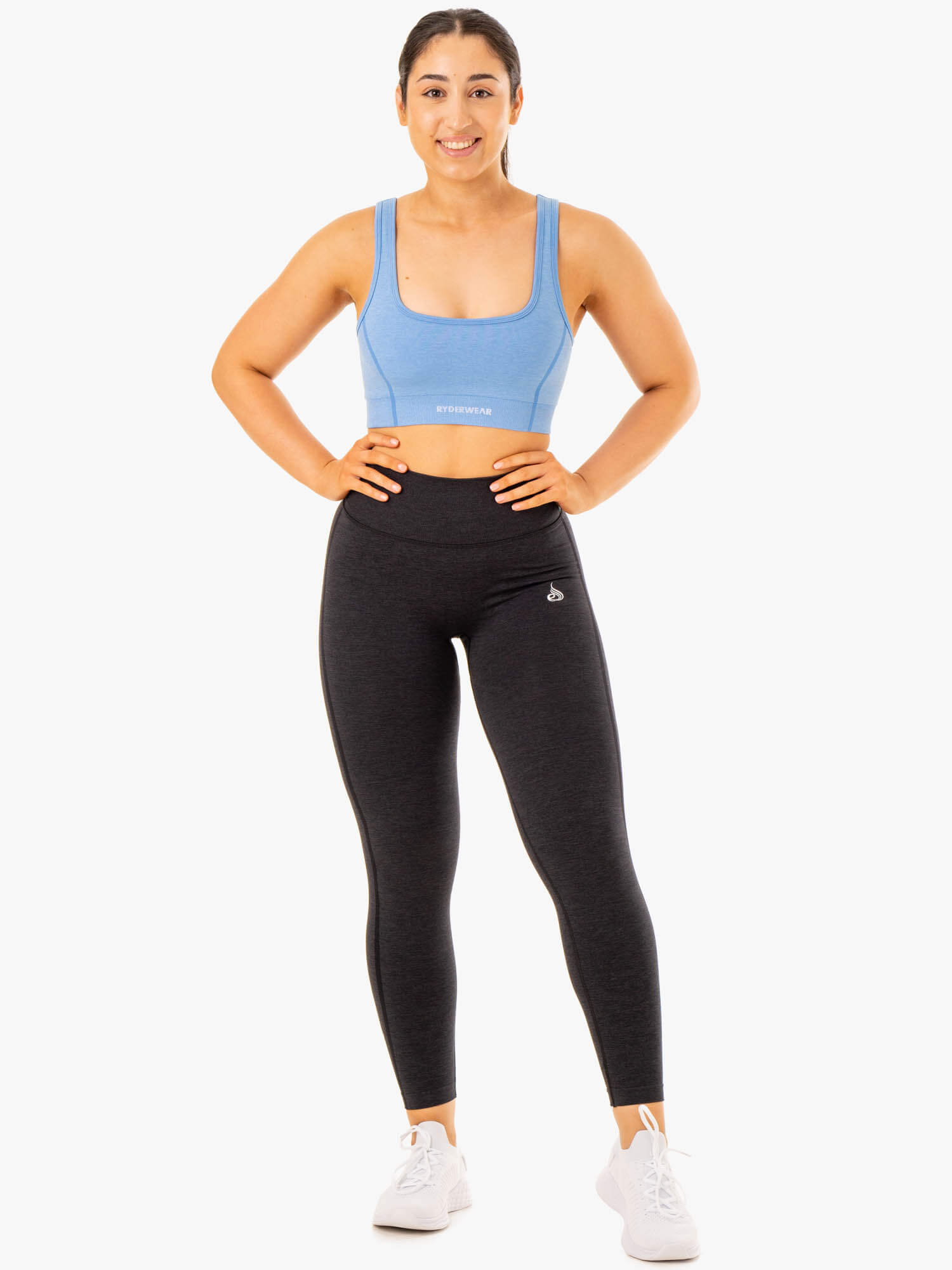 High Support Seamless Sports Bra for Women - Comfortable & Breathable Workout Top - Perfect for Yoga, Running & Gym - Blue