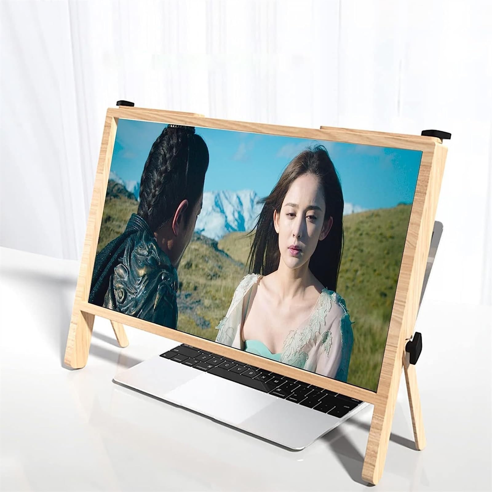 Computer Screen Magnifier for Desktop Monitor - Adjustable Angle Design for Laptops & Phones | Reduce Eye Strain for Office Work & Gaming