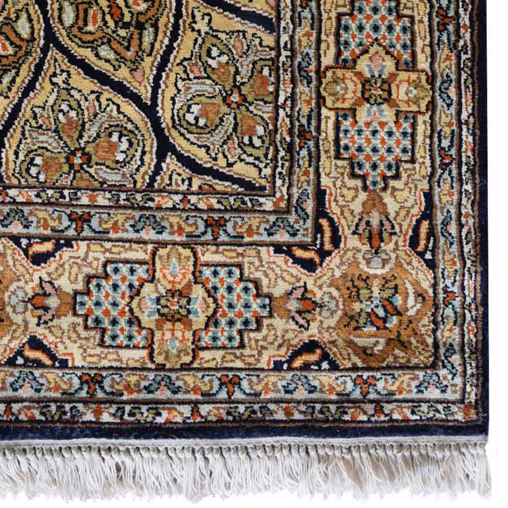 Handmade Silkstone Persian Rug - Authentic Hand-Knotted Oriental Carpet for Living Room, Bedroom & Home Decor