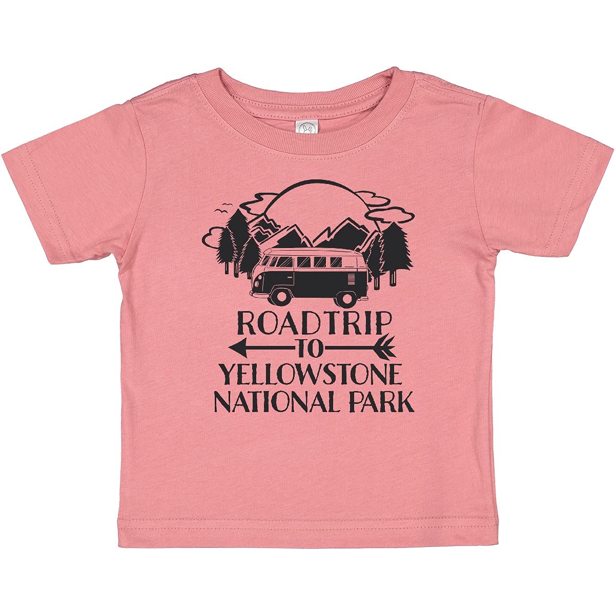 Road Trip to Yellowstone National Park Mountain and Baby T-Shirt | Graphic Travel Tee for Kids | Perfect for Family Vacations & Outdoor Adventures