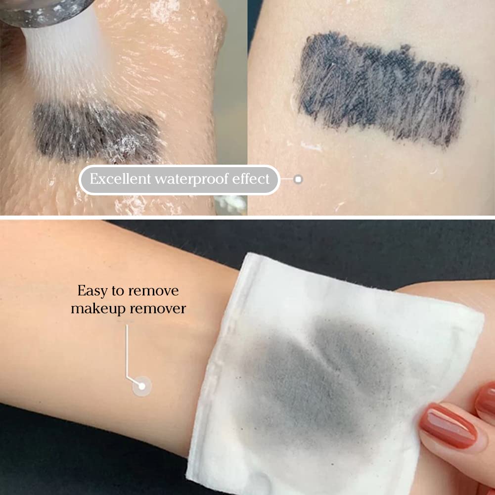 Waterproof Long-Lasting Lengthening Mascara - Black Volumizing Mascara for Eye Lashes, Smudge-Proof & Clump-Free | Perfect for Everyday Wear, Date Night & Special Occasions