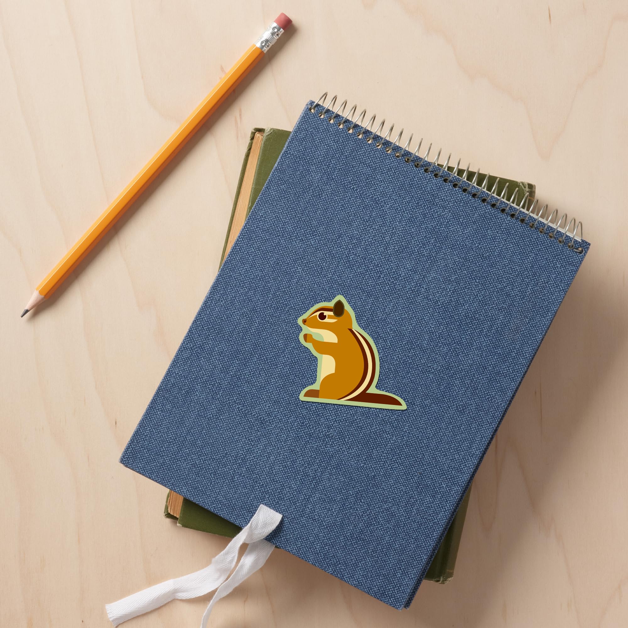 Custom Die Cut Geometric Chipmunk Vinyl Stickers 1-3 Inch - Waterproof Decals for Cars, Water Bottles, Laptops & Coolers - Perfect for DIY Crafts, Scrapbooking & Personalizing Accessories
