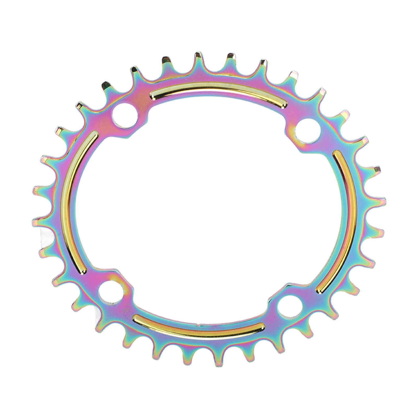 Alomejor 32T BCD Oval Bike Chainring - Single Speed Chain Wheel with Positive/Negative Teeth for Road & Mountain Bikes - Perfect for Cycling, Commuting & Off-Road Adventures