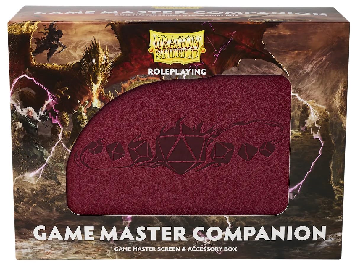 Dragon Shield Game Master Companion - Blood Red Sleeves for MTG, Yu-Gi-Oh, and Card Games | Premium Protection for Collectible Trading Cards | Perfect for Tournaments, Game Nights & Card Storage