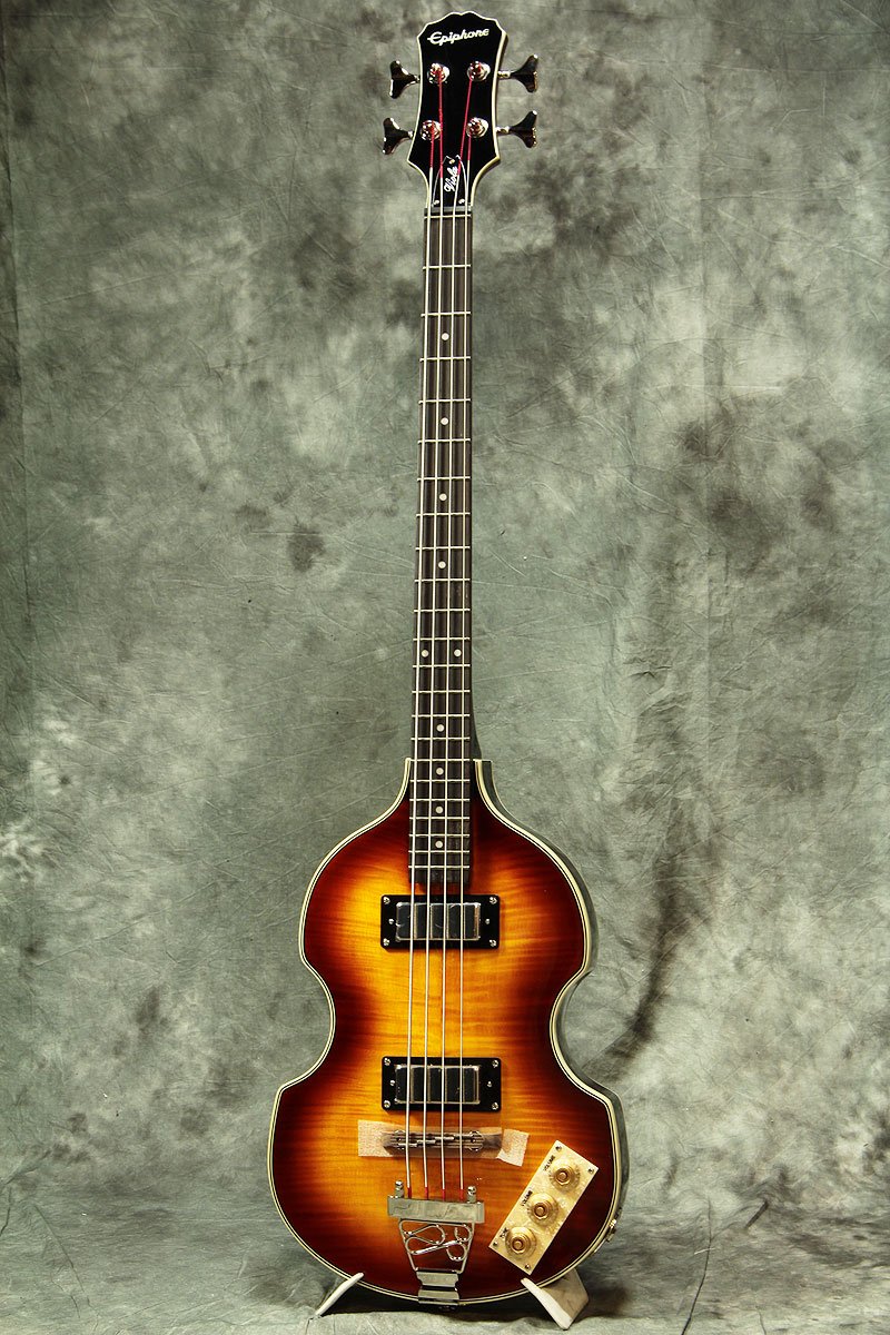 Epiphone Viola Electric Bass Guitar - Vintage Sunburst Finish | 4-String Bass for Rock, Jazz & Blues Performances