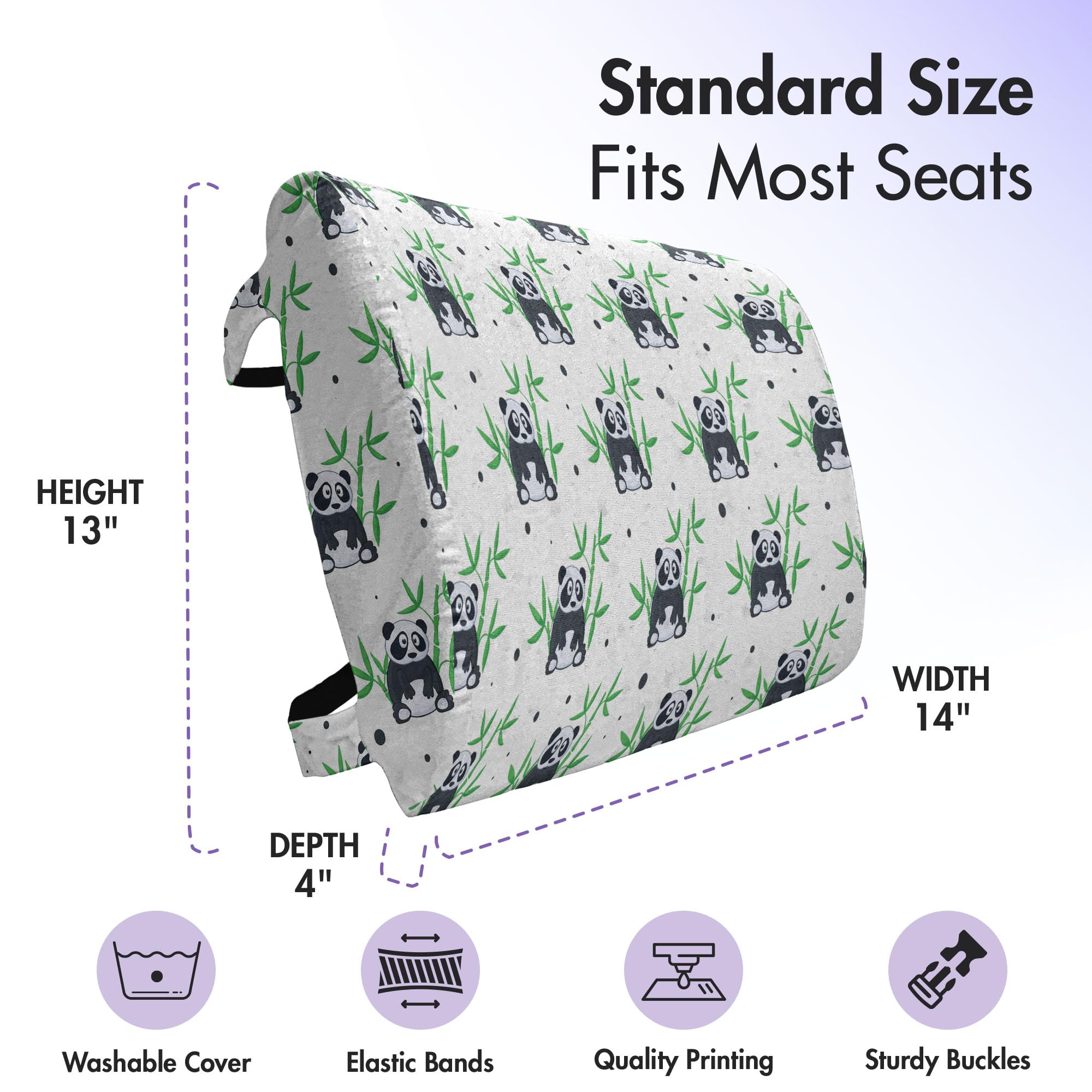 Ambesonne Lumbar Support Pillow for Office Chair & Car Seat - 14