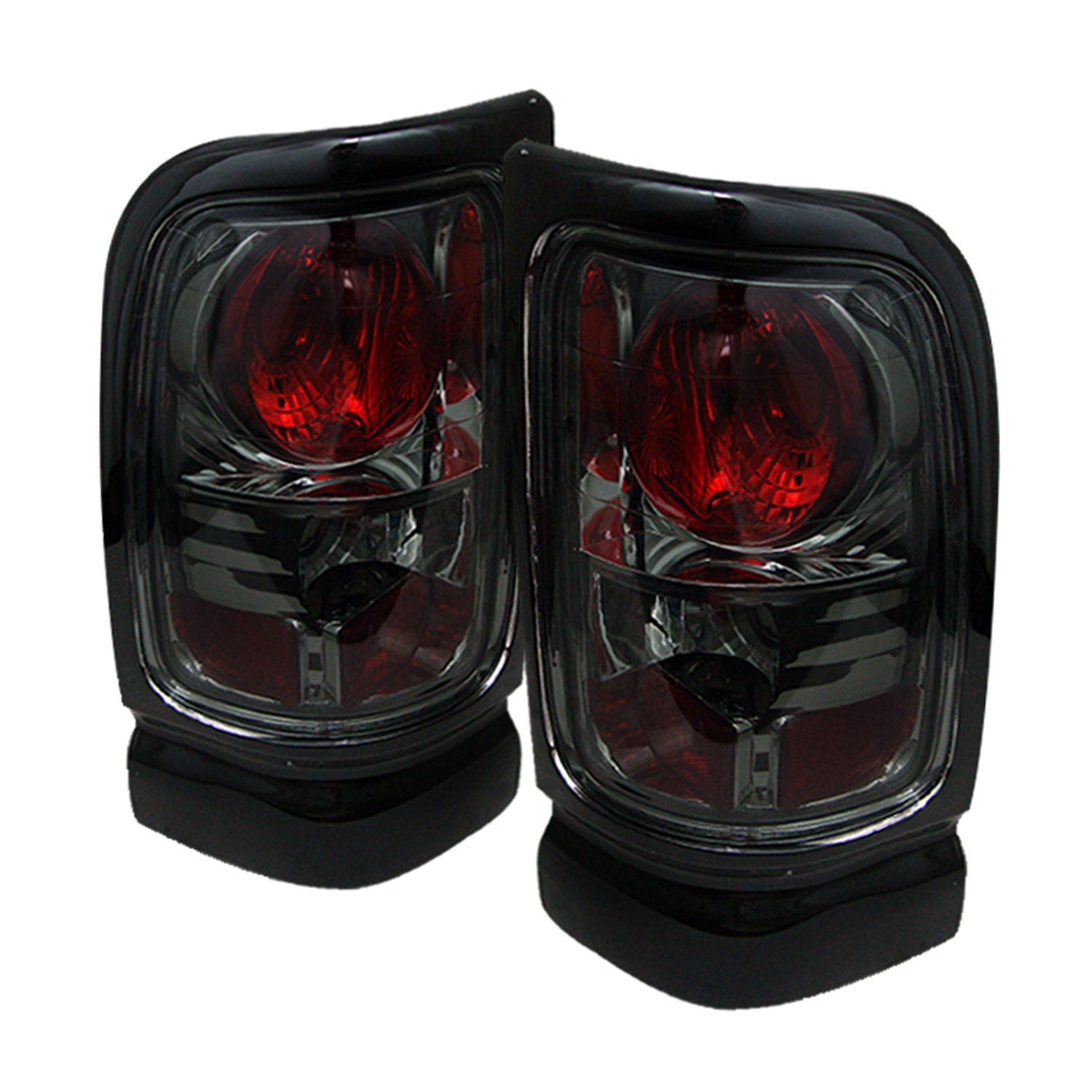 Spyder 5002730 Euro Style Smoke Tail Lights for Dodge Ram 1500 (1994-2001) & Ram 2500/3500 (1994-2002) - Sleek Black Housing, DOT Compliant - Perfect for Truck Upgrades & Night Driving Safety