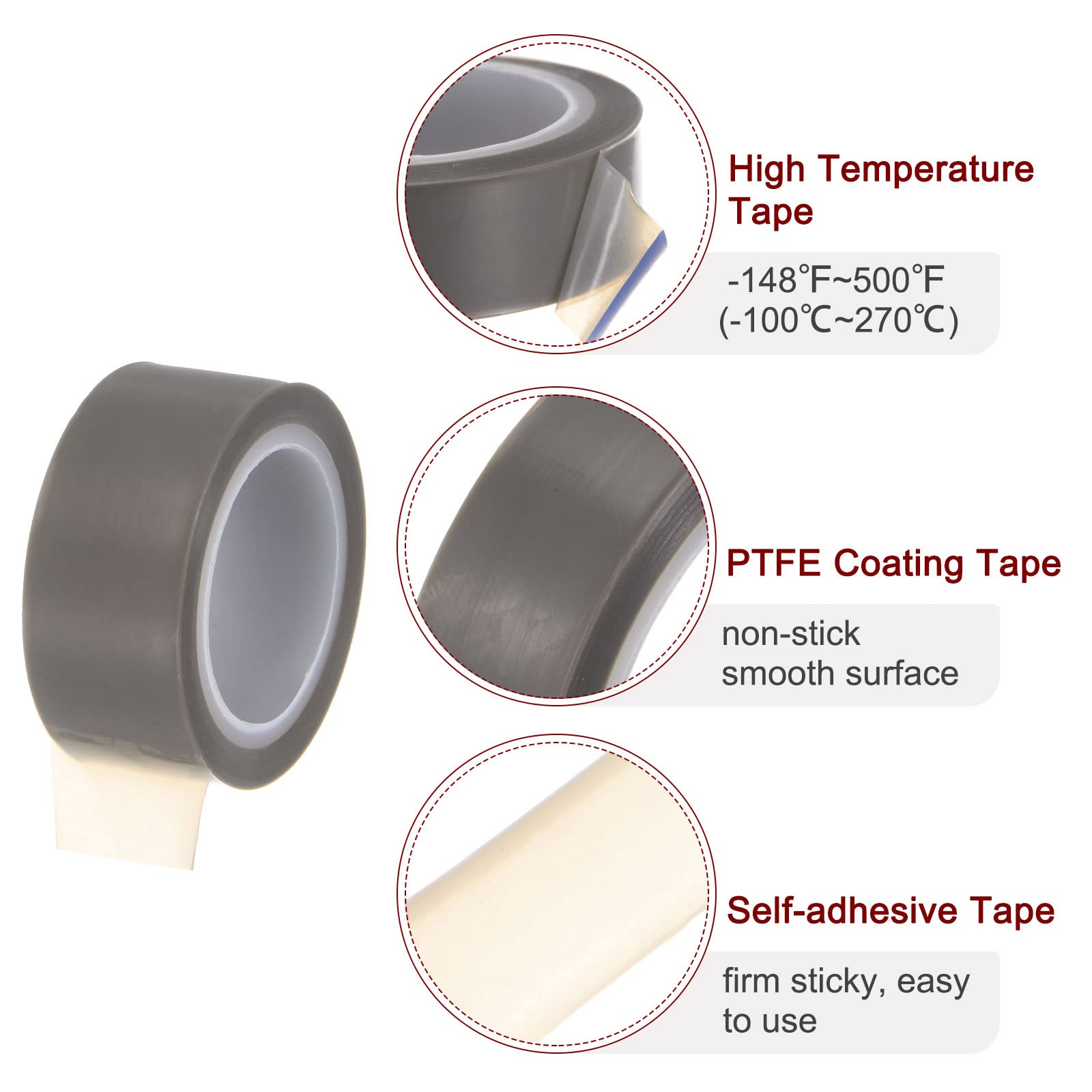 HARFINGTON PTFE Film Tape Roll - 0.8