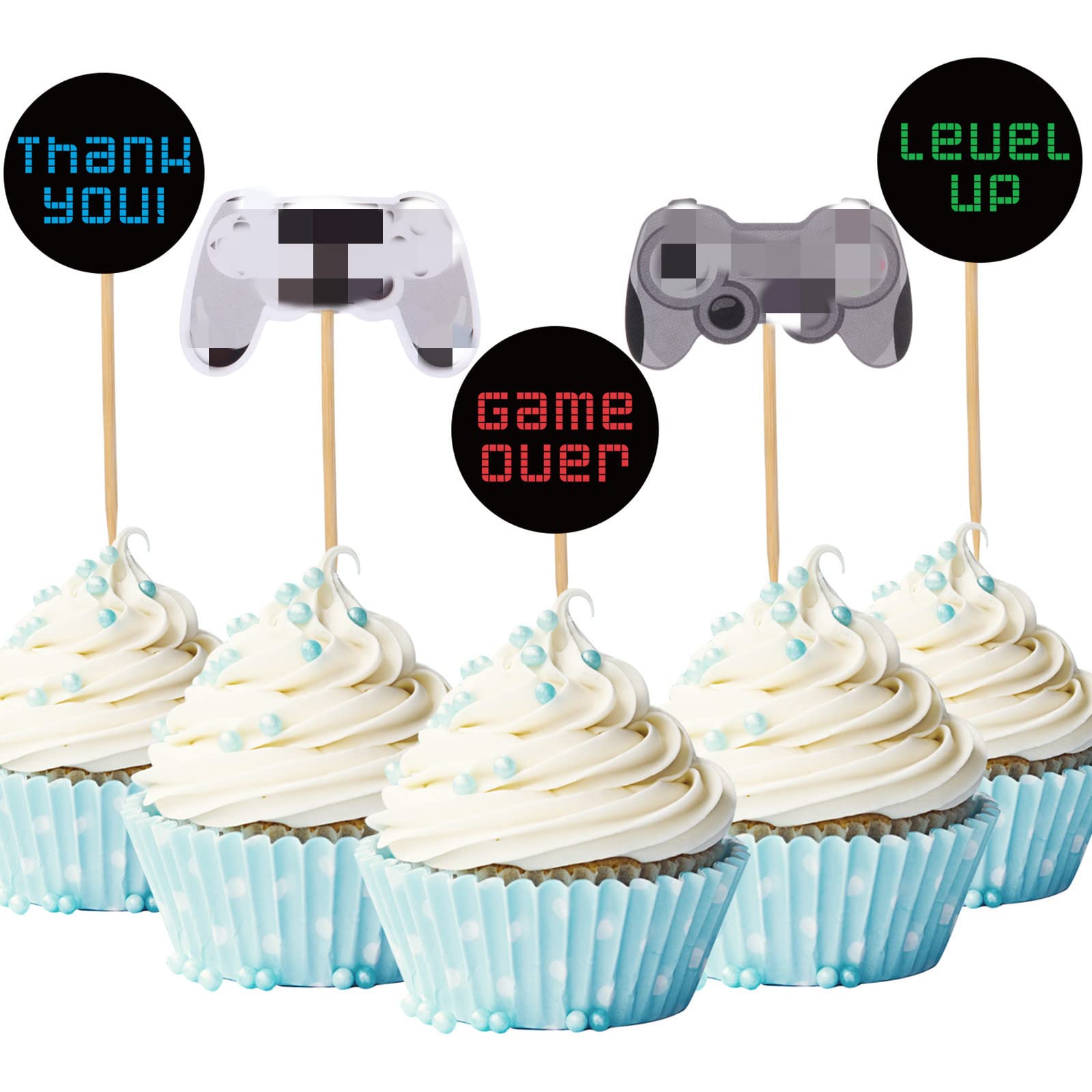 200-Piece Video Game Controller Stickers Set - 5 Unique Styles for Gaming Parties, Boys Birthday Decorations & DIY Accessories - Perfect for Xbox, PS5, Switch & PC Gaming Setup