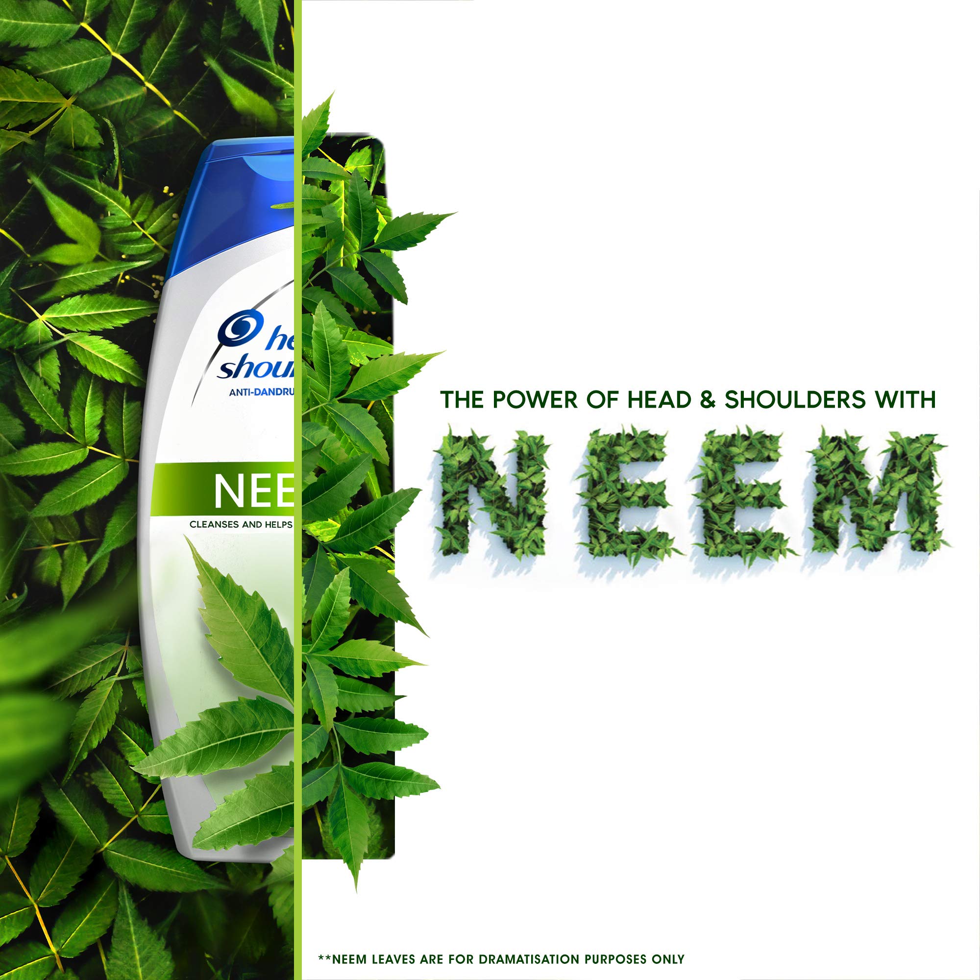 Head & Shoulders Anti Dandruff Shampoo with Neem - 11.5 fl oz (340ml) for Scalp Care & Itch Relief - Perfect for Daily Use & Sensitive Scalps