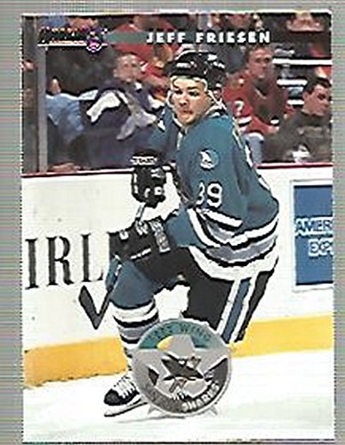 1996-97 Donruss Hockey Card #79 Jeff Friesen - NHL Collectible Trading Card for Sports Memorabilia Fans and Card Collectors - Perfect for Display, Trading, and Investment