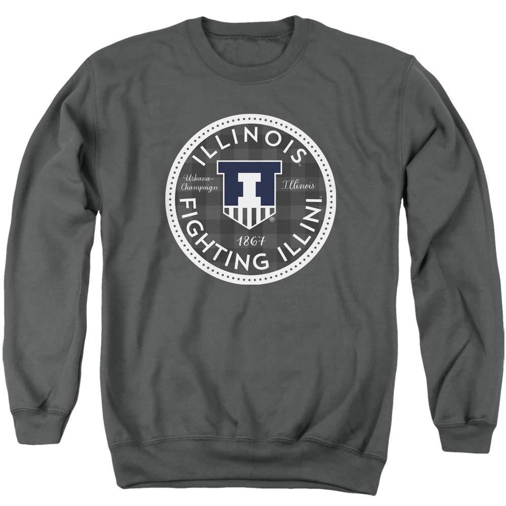 Official Plaid Badge Unisex Adult Crewneck Sweatshirt - Comfortable Casual Pullover for Men & Women - Perfect for Everyday Wear, Outfits, and Gifts