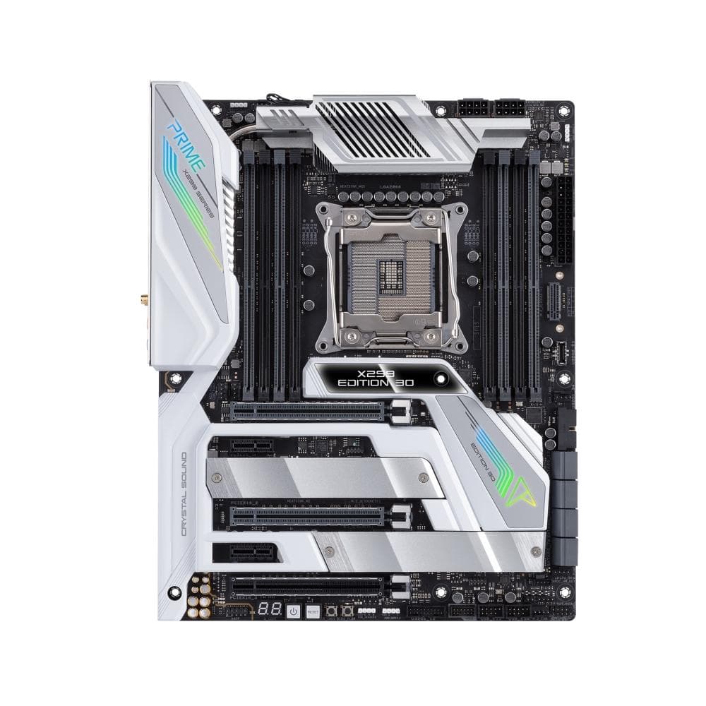 ASUS PRIME X299 EDITION 30 ATX MOTHERBOARD - LGA 2066 Socket, DDR4, Dual M.2, USB 3.1 - Perfect for Gaming PCs, Workstations & Content Creation (3-Year Warranty)