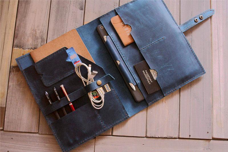 Premium Custom Leather iPad Pro 11 Inch Case Sleeve - Handmade Protective Cover for Apple iPad Pro 11