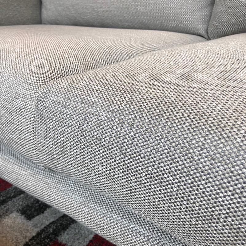 RANNI 3-Seater Sofa with Left Chaise in Warm Grey - Modern L-Shaped Sectional Couch for Living Room, Lounge & Family Room Comfort