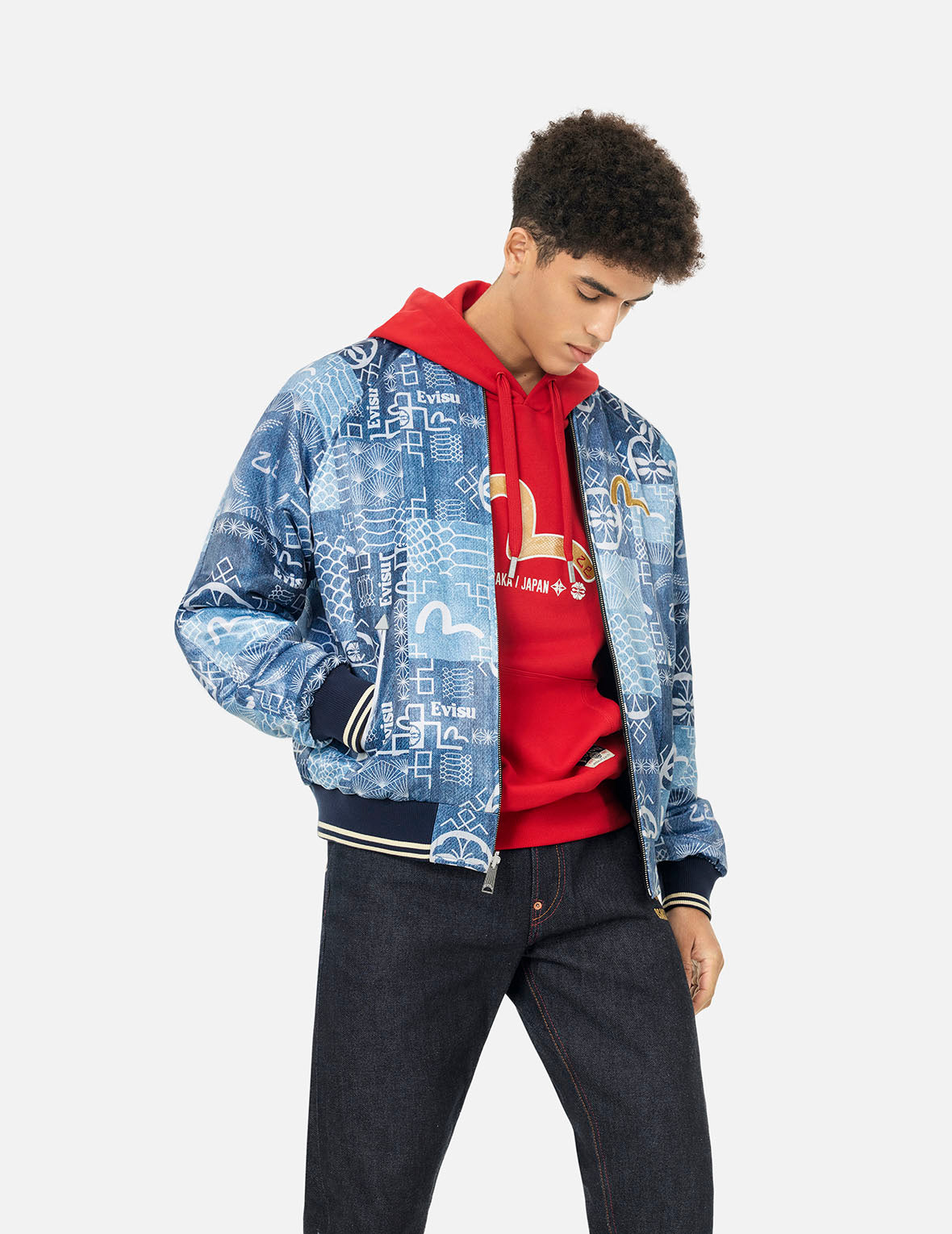 Japanese Souvenir Jacket - Reversible Black Bomber with Snake Embroidery & Traditional Totem Prints | Relaxed Fit for Streetwear & Casual Outfits