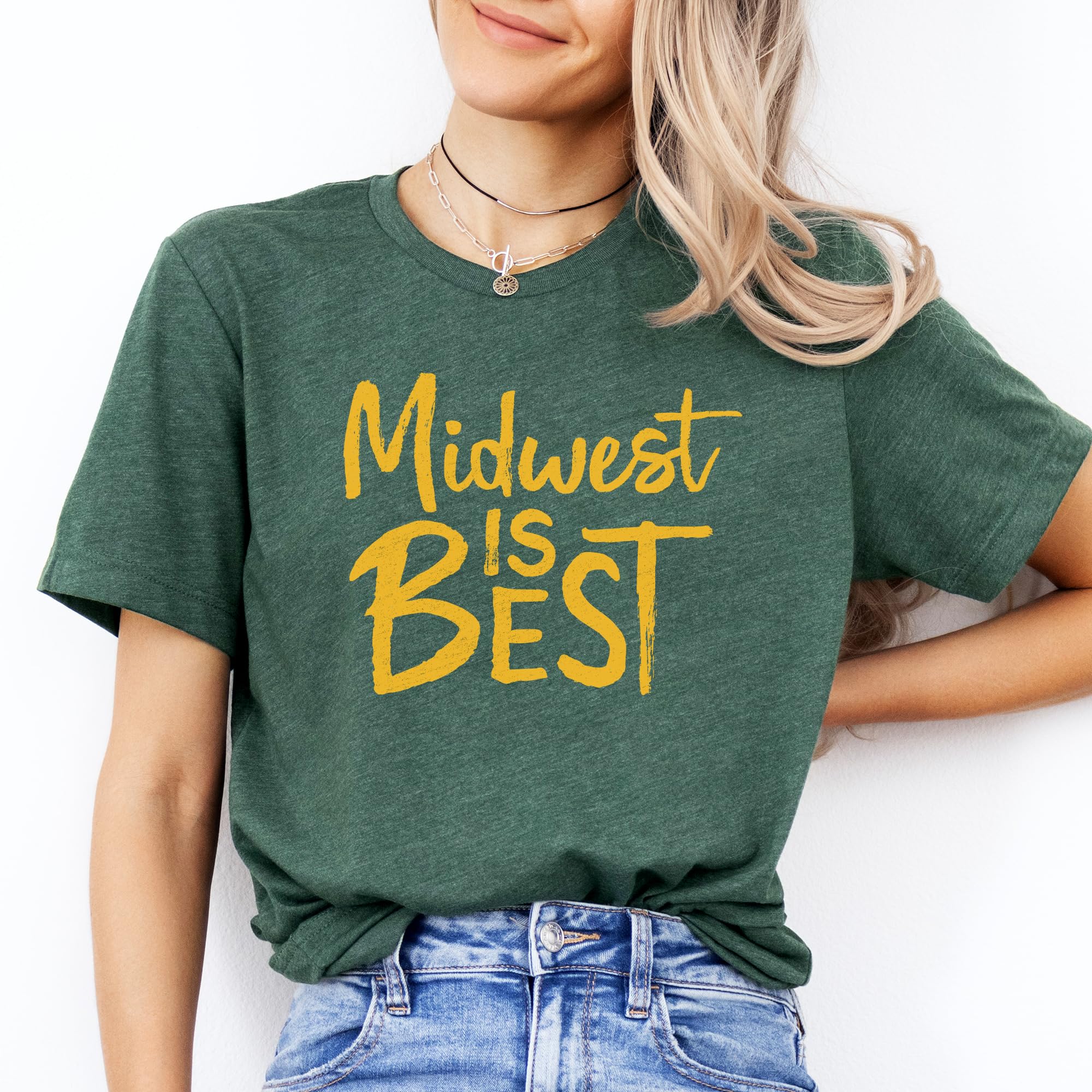 Midwest Pride T-Shirt - Softstyle Unisex Midwest Gift Tee - Best Midwest State Home Apparel - Comfortable Casual Wear for Everyday & Travel