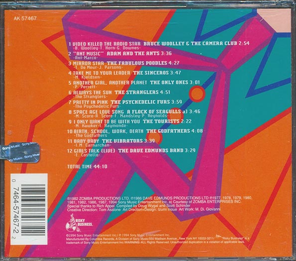 Adam & The Ants, The Psychedelic Furs, A Flock Of Seagulls - Big Hits Skinny Ties: New Wave UK Music CD | 80s British New Wave Collection for Parties, Retro Music Lovers & Vinyl Enthusiasts