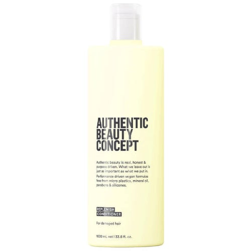 Authentic Beauty Concept Replenish Conditioner - Hydrating & Repairing Hair Treatment for Dry, Damaged Hair | Salon-Quality Deep Conditioning for Soft, Shiny Locks | Perfect for Daily Use & Post-Color Care