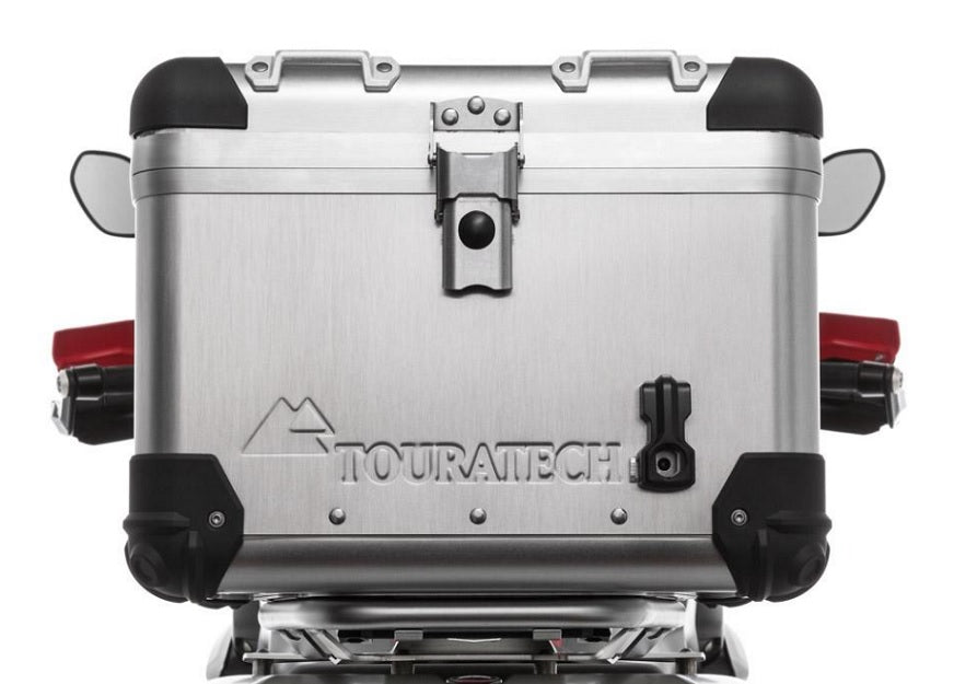 Touratech Zega Pro 38L Topcase Kit for BMW R1250GS, R1200GS (2013+), R1200GS Adventure WC (2014+) - Durable Motorcycle Luggage for Adventure Touring & Commuting