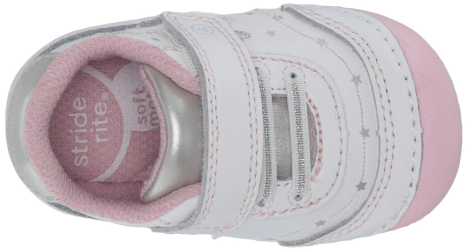 Stride Rite Soft Motion Adalyn First Walker Shoes for Baby Girls - Lightweight & Flexible Toddler Walking Shoes for Early Steps - Perfect for Indoor Play, Park Outings & Special Occasions