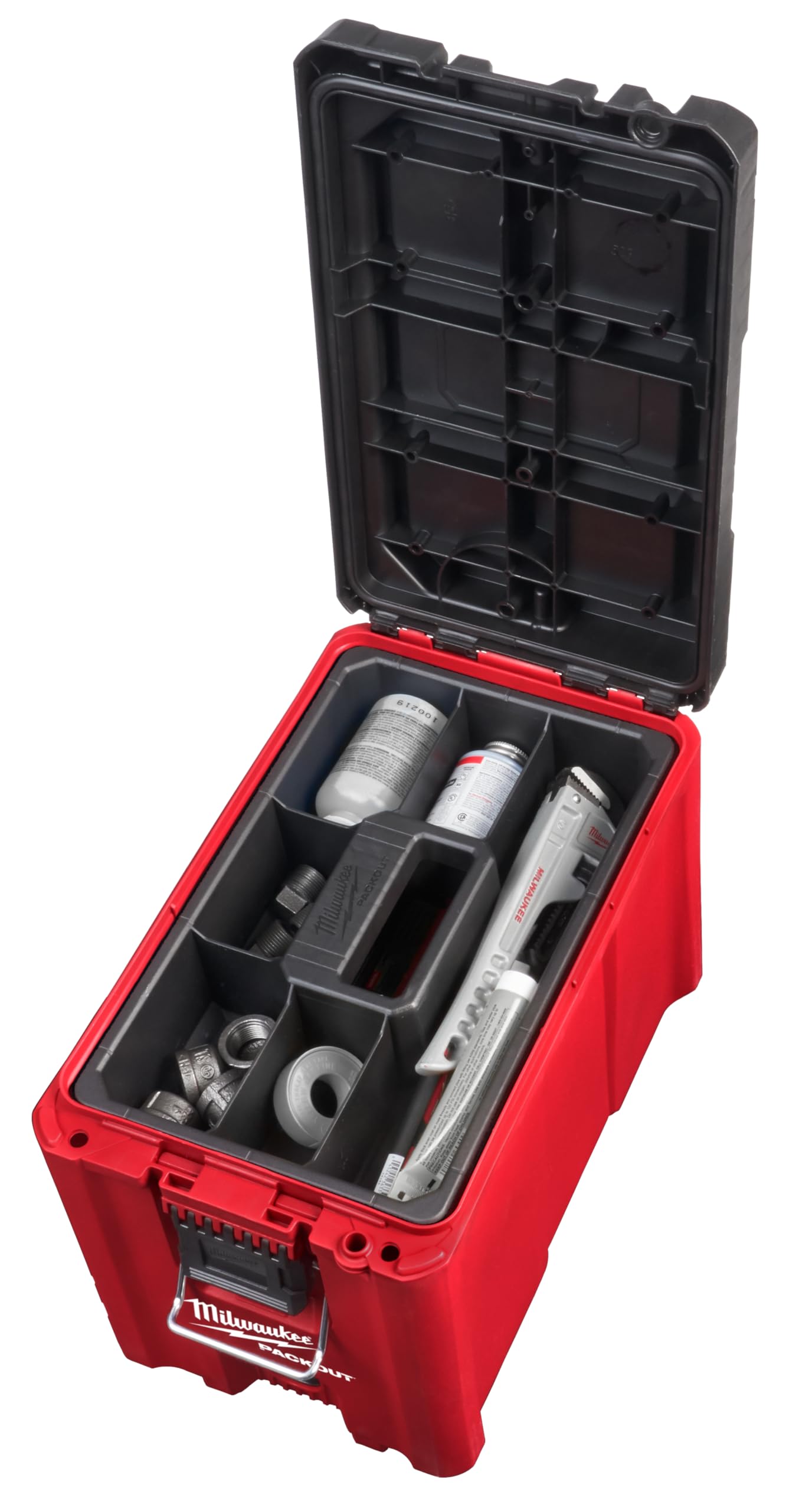Milwaukee 48-22-8422 PACKOUT Compact Tool Box - Durable Portable Storage for Tools & Equipment | Perfect for Job Sites, Workshops & DIY Projects