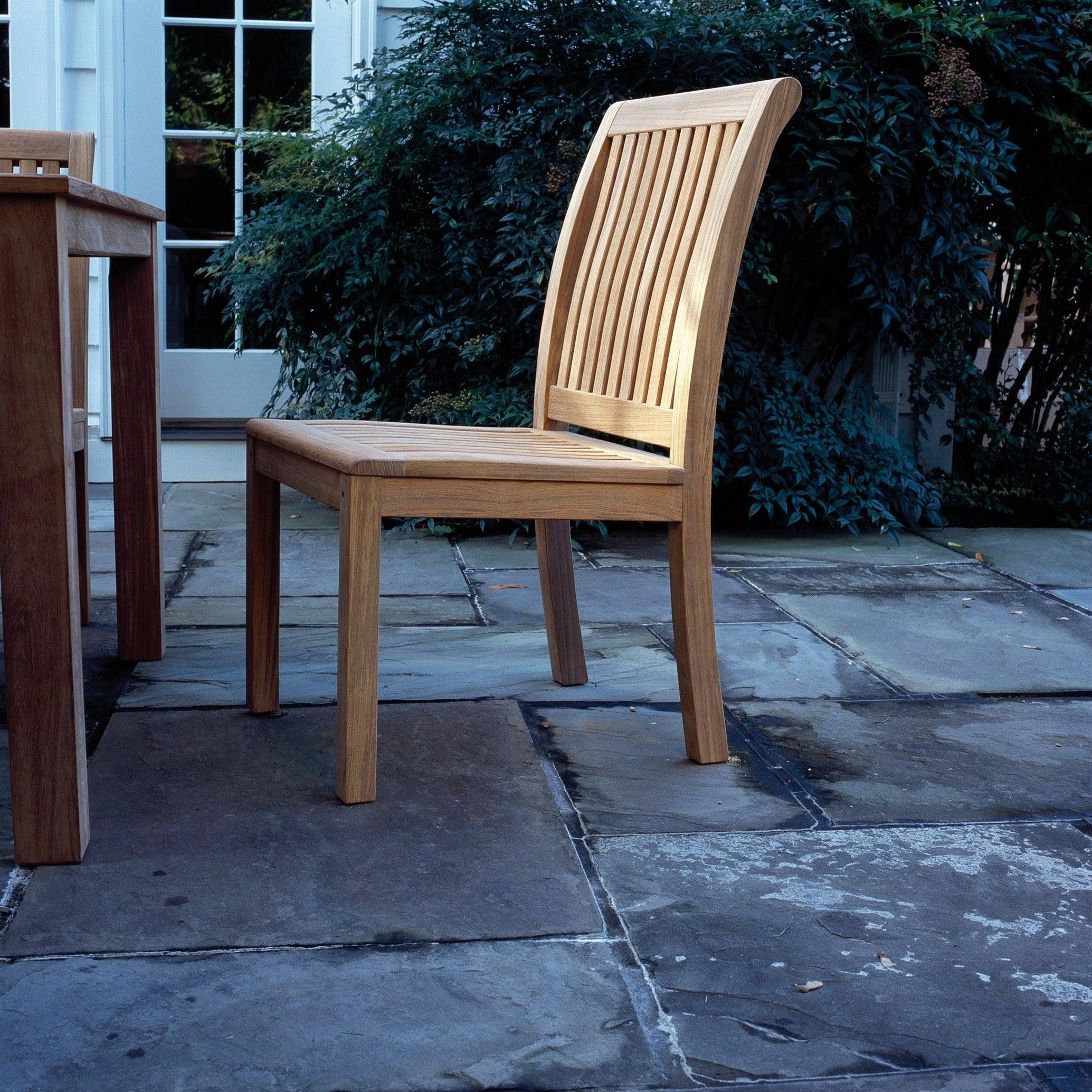 Chelsea Outdoor Dining Side Chair - Weather-Resistant Patio Furniture for Garden, Deck, and Poolside Use