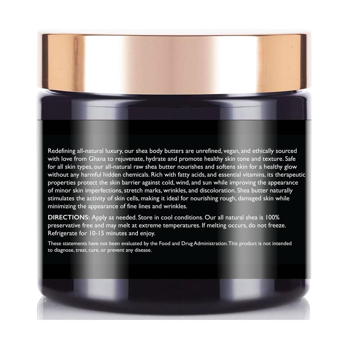 Organic Unrefined Shea Body Butter - 100% Natural Vegan Moisturizer for Dry Skin, Ethical Sourced from Ghana, Fragrance-Free & Hypoallergenic - Perfect for Daily Hydration, Sensitive Skin Care & Post-Shower Nourishment - Strawberry Scented