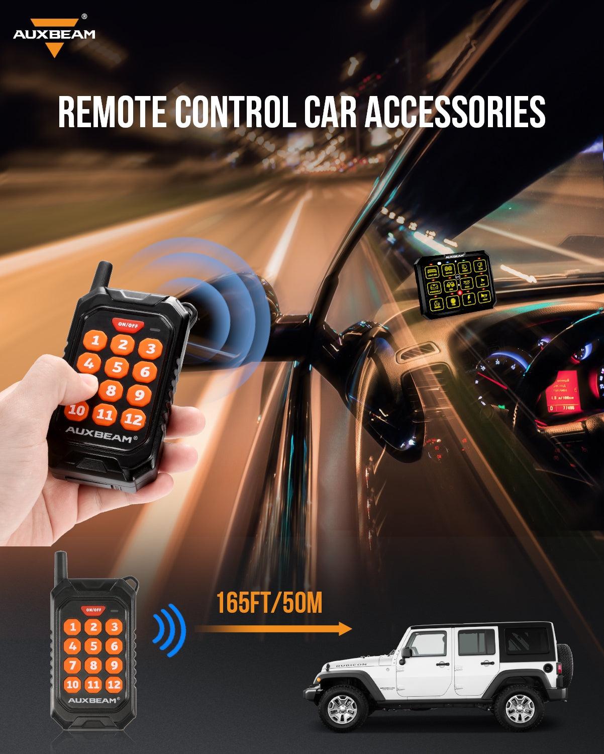 12 Gang Wireless Remote Control for AC 1200 Switch Panel - Smart Home Automation System for Lights, Fans & Appliances (Indoor/Outdoor Use)