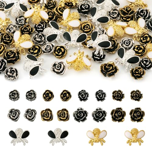 Bees & Rose Flower