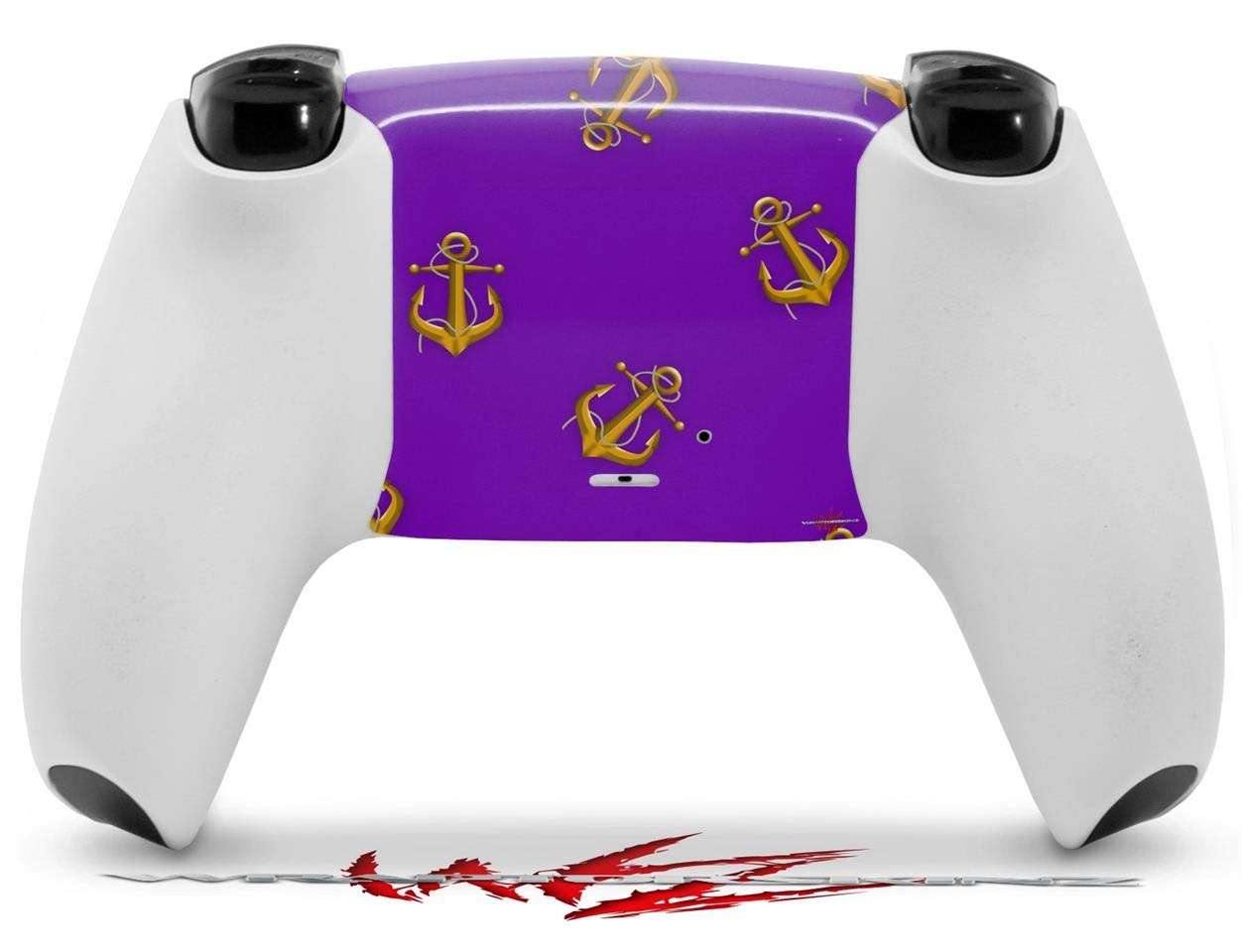 PS5 DualSense Controller Skin Wrap - Anchors Away Purple for Gaming Protection