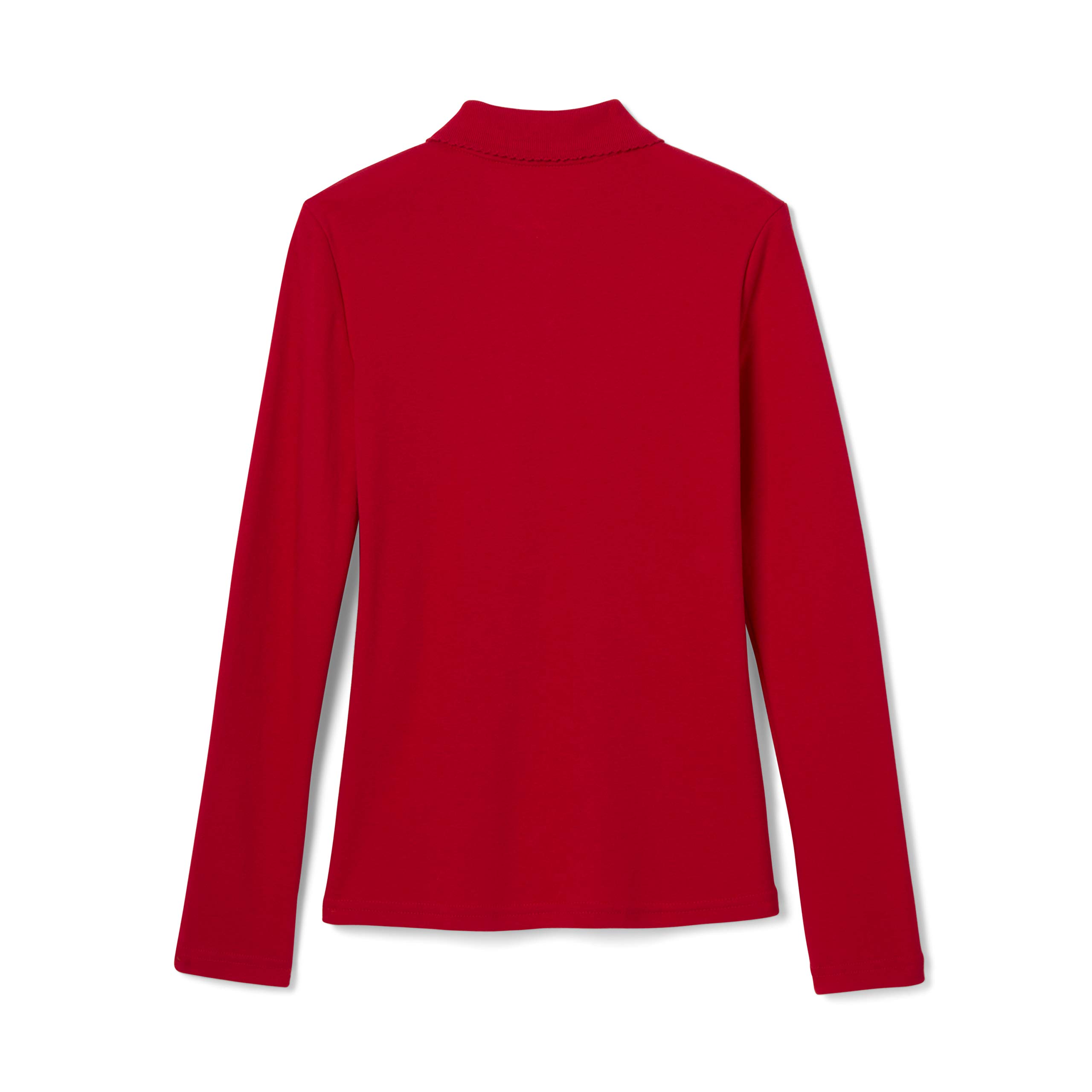 French Toast Girls' Uniform Long Sleeve Polo Shirt with Picot Collar - Standard & Plus Sizes - Perfect for School Uniforms, Dress Codes & Special Occasions