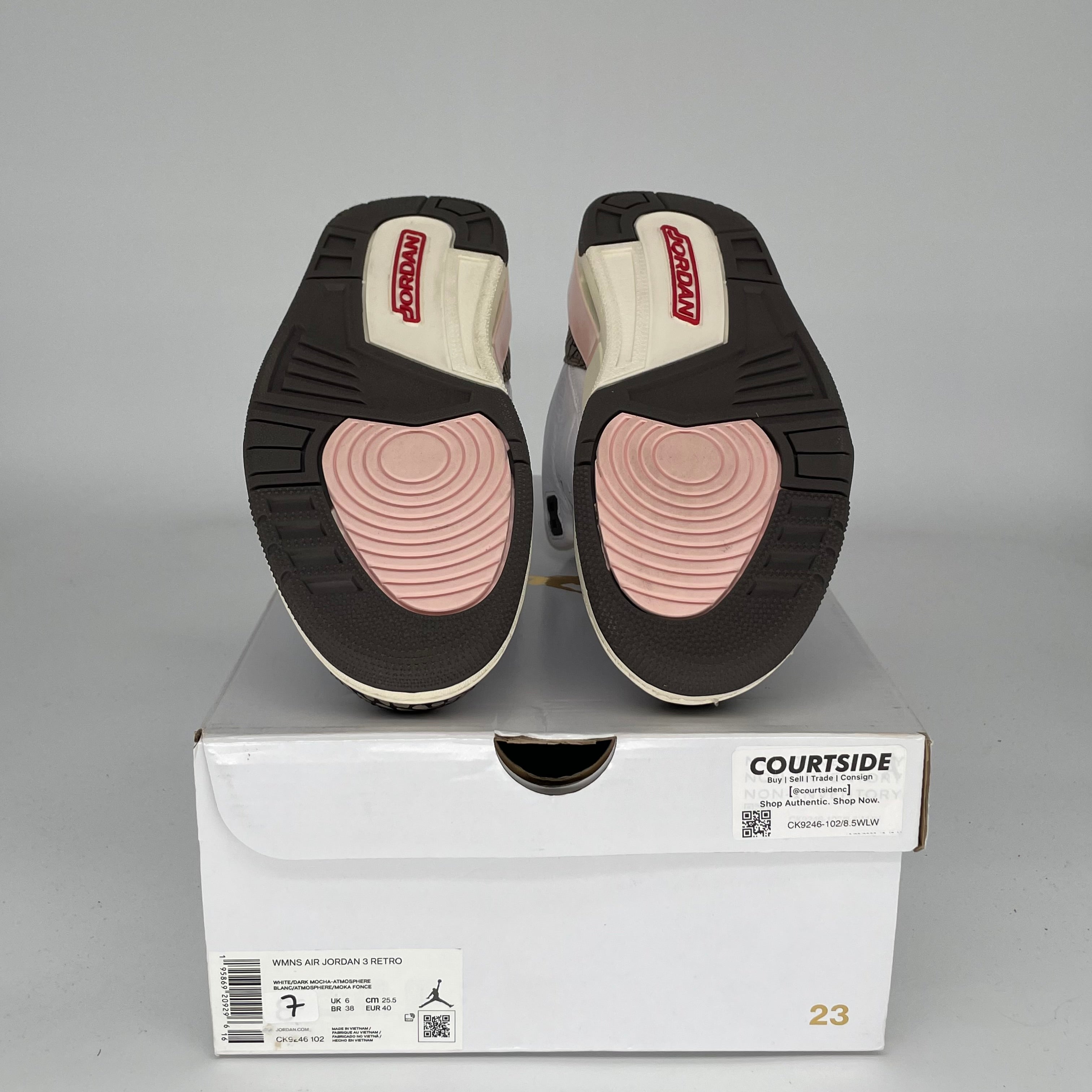 AIR JORDAN 3 NEAPOLITAN Women's Sneakers - Size 7/8.5W (CK9246-102) - Retro Basketball Shoes for Women, Casual Streetwear & Gym Fashion