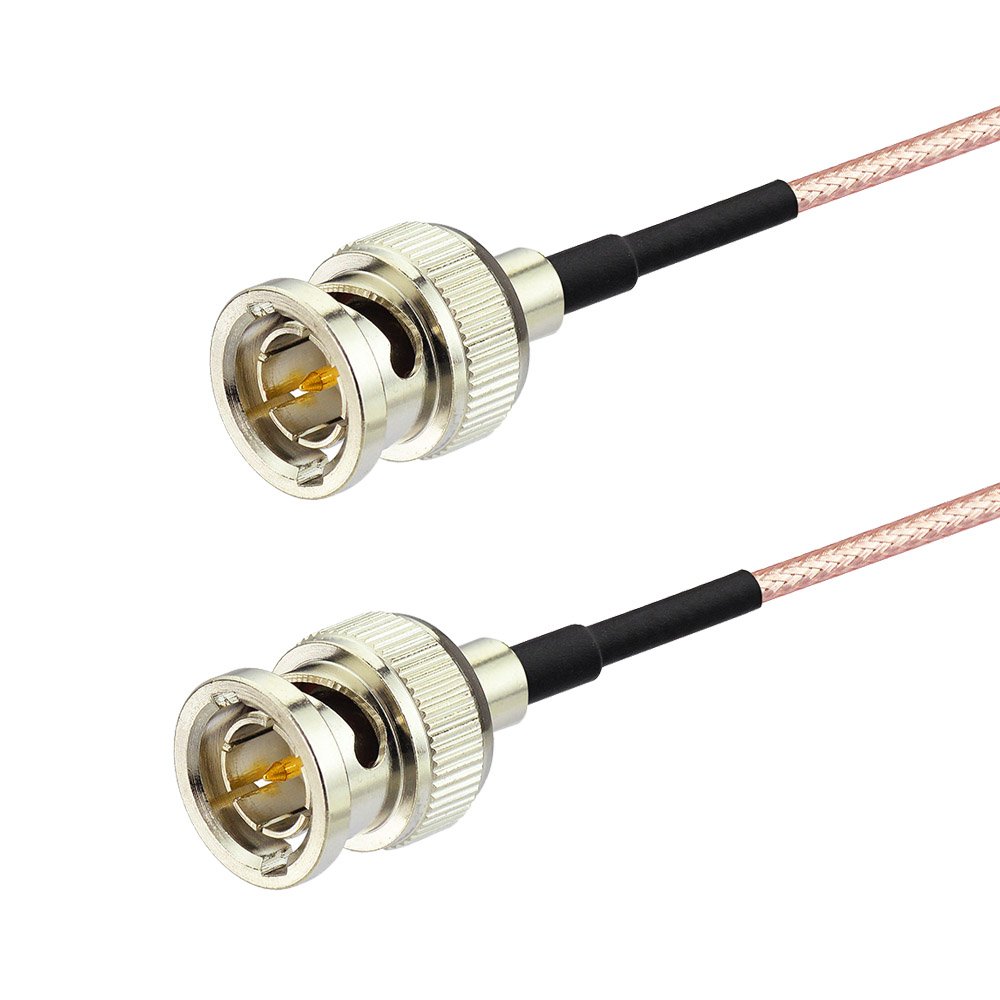 Bingfu 2-Pack 3G HD-SDI BNC to BNC Cable - 1m (3ft) RG179 75 Ohm Coaxial Video Cable for 4K/1080P Cameras, Monitors, Recorders | Compatible with Security Cameras, SDI to HDMI Converters & Splitters | Professional Video Production & Live Streaming Setup