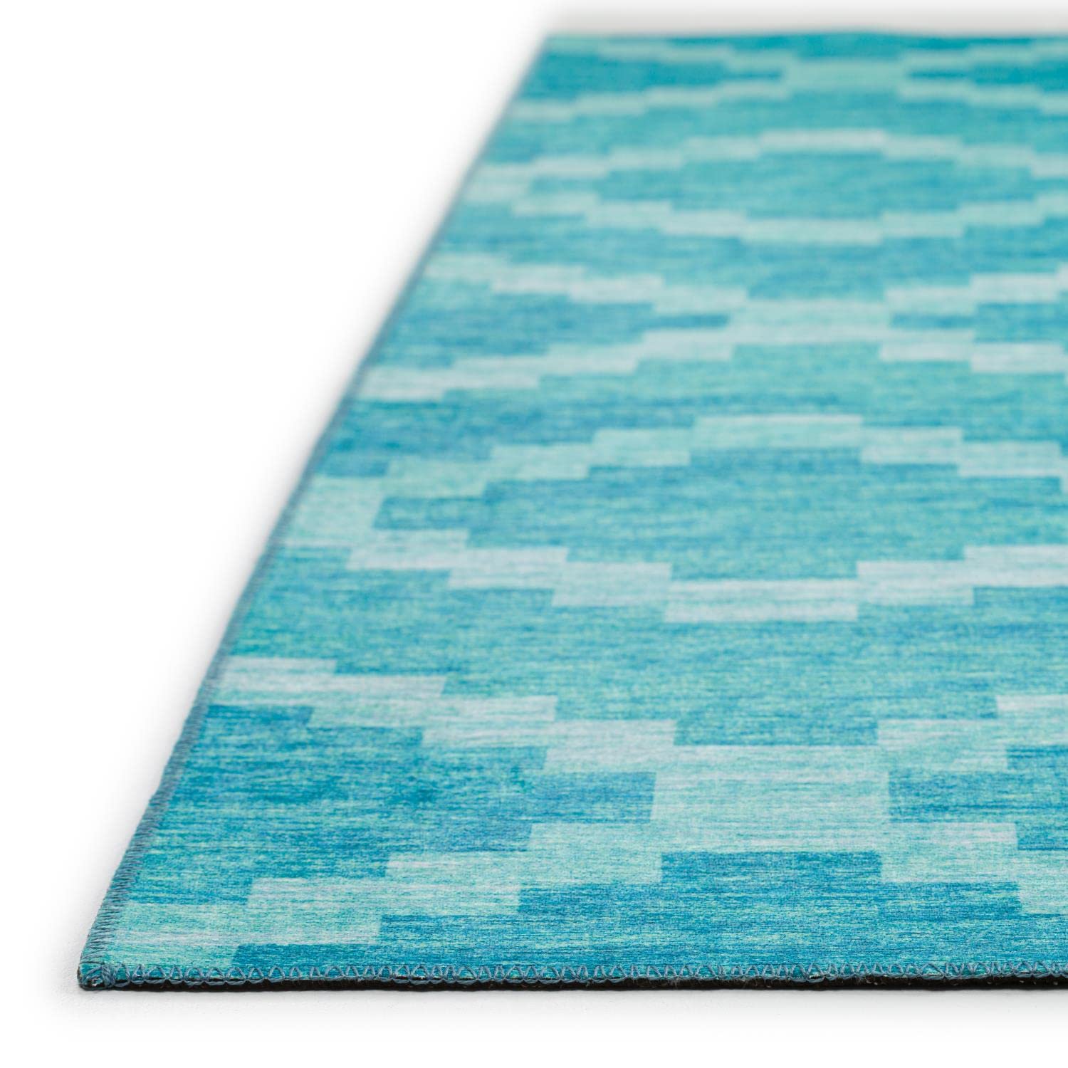 Addison Rugs Yuma AYU39 Turquoise 3' x 5' Area Rug - Soft & Durable for Living Room, Bedroom, or Office Decor