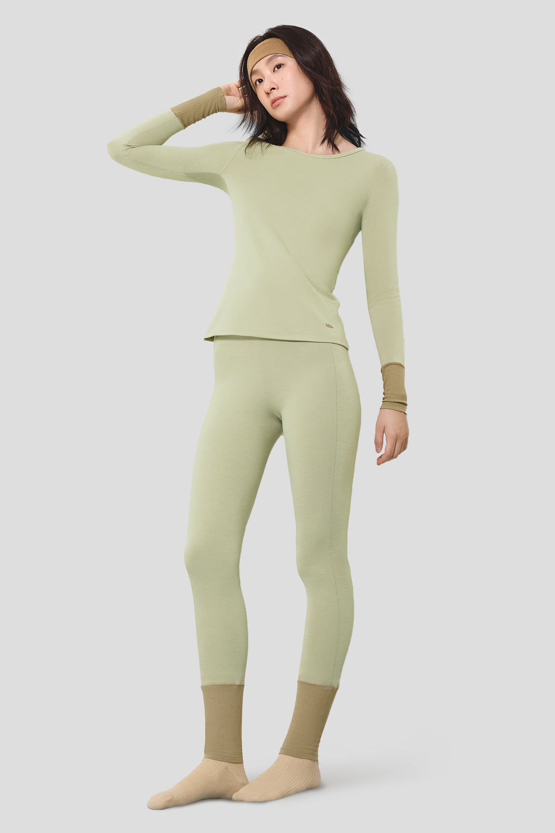 FitEssence Women's Thermal Base Layer Set - Moisture Wicking Long Sleeve Top & Leggings for Cold Weather, Yoga, Running & Outdoor Activities